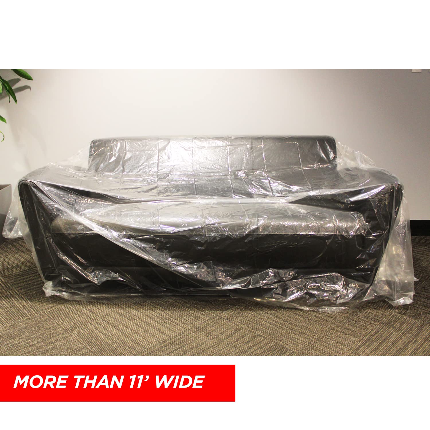 2 Pack Waterproof Plastic Couch Cover for Moving & Storage - 134