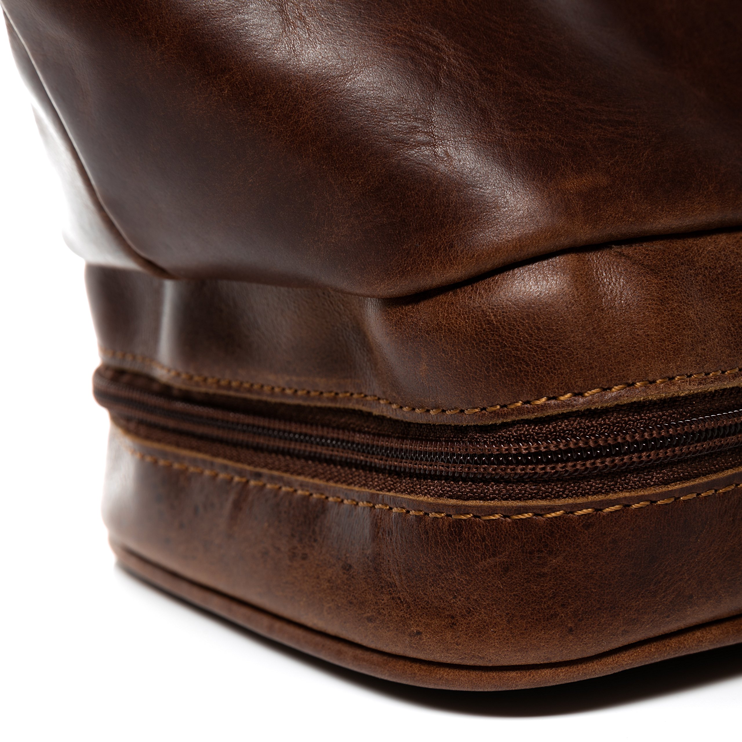 Premium Leather Toiletry Bag for Men - Travel, Gym & Shaving Essentials