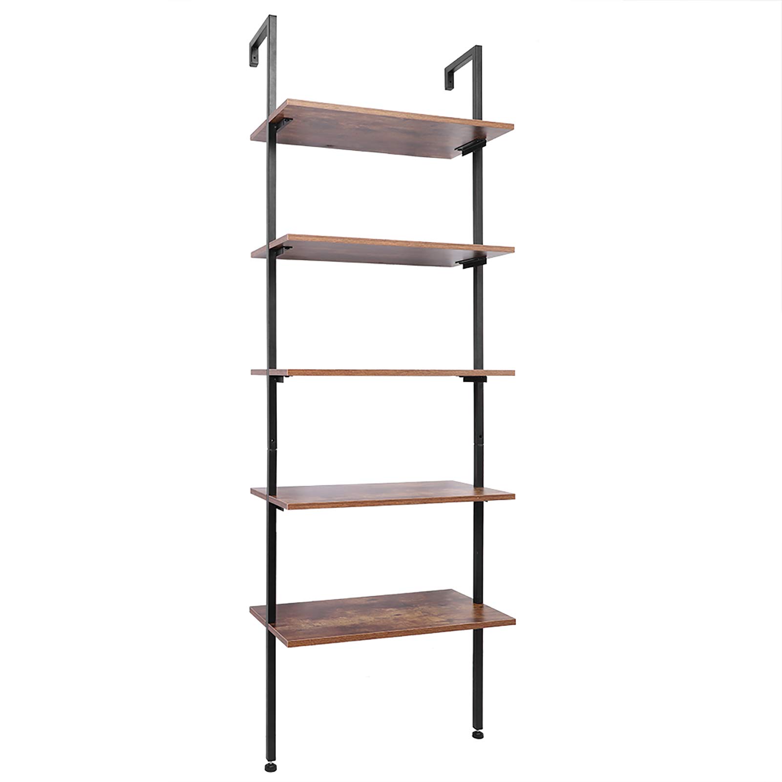 TYTOGE 5-Tier Ladder Bookcase - Sturdy Floor Standing Bookshelf Organizer for Home, Office & Kitchen Storage - Perfect for Living Room Decor, Bedroom Organization & Small Space Storage Solutions