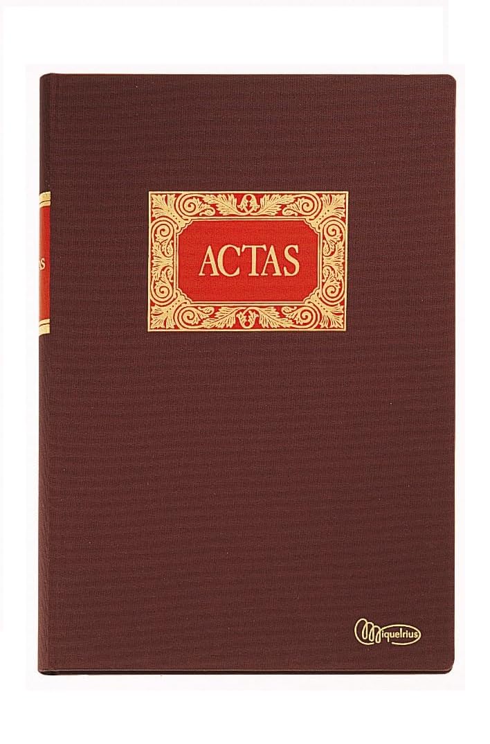 Miquelrius 4001 Act Book - Premium Hardcover Notebook for Work, School & Journaling - Durable Spiral Binding, 200 Lined Pages - Perfect for Office, College & Creative Writing