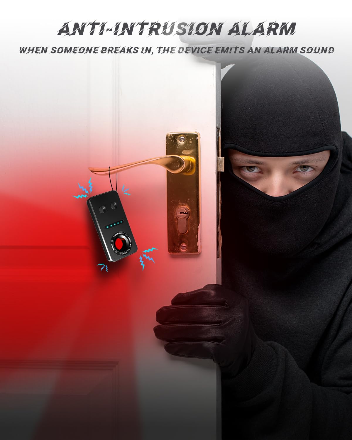 **Hidden Camera Detector & Bug Detector - Anti Spy RF Device for GPS Tracker & Eavesdropping Detection in Office, Hotel, Bathroom & Car - Professional Security Gadget for Privacy Protection**