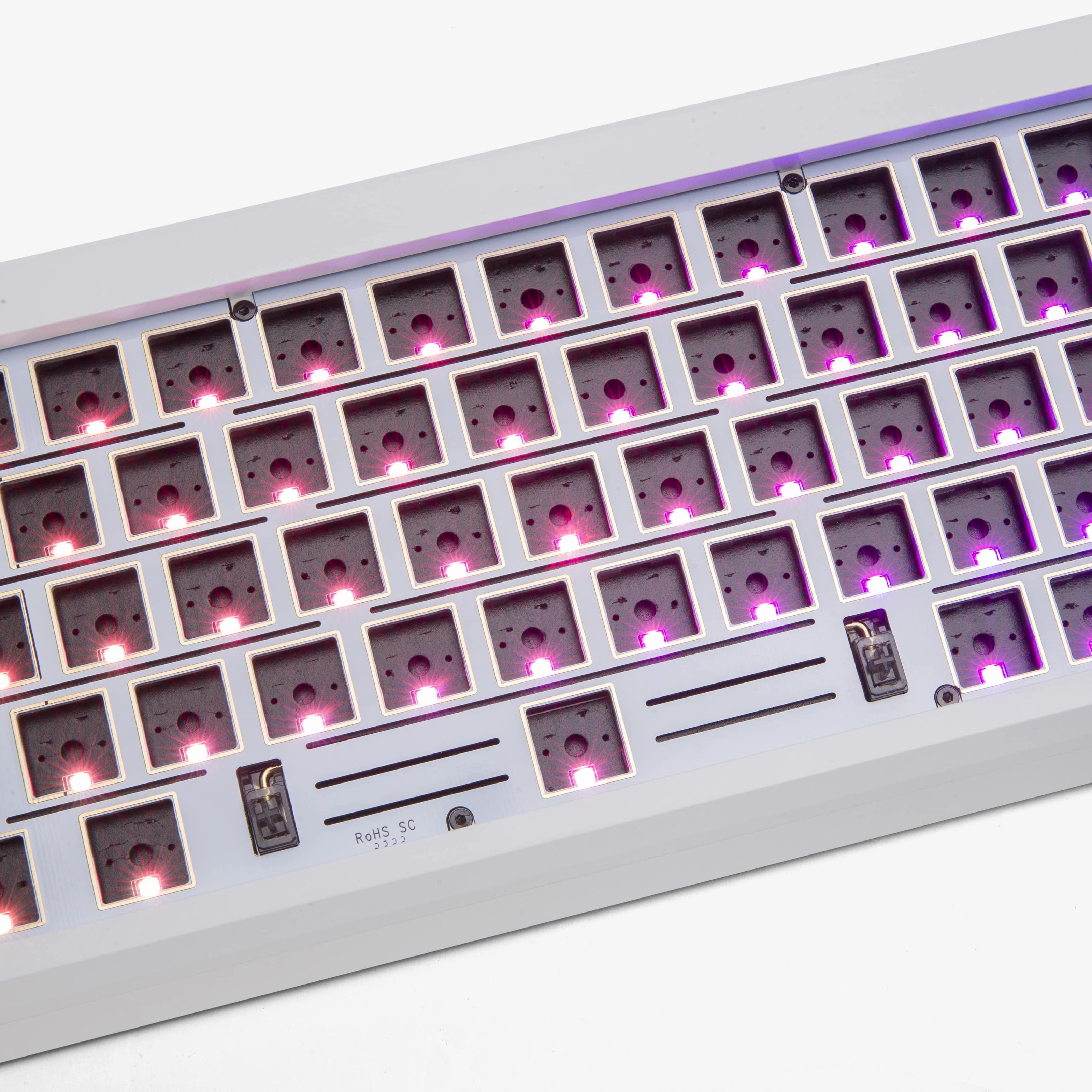 Higround Summit 2.0 65% Barebone Mechanical Keyboard Kit - White | Compact Gaming & Typing Keyboard for PC, Mac, Office & Home Use