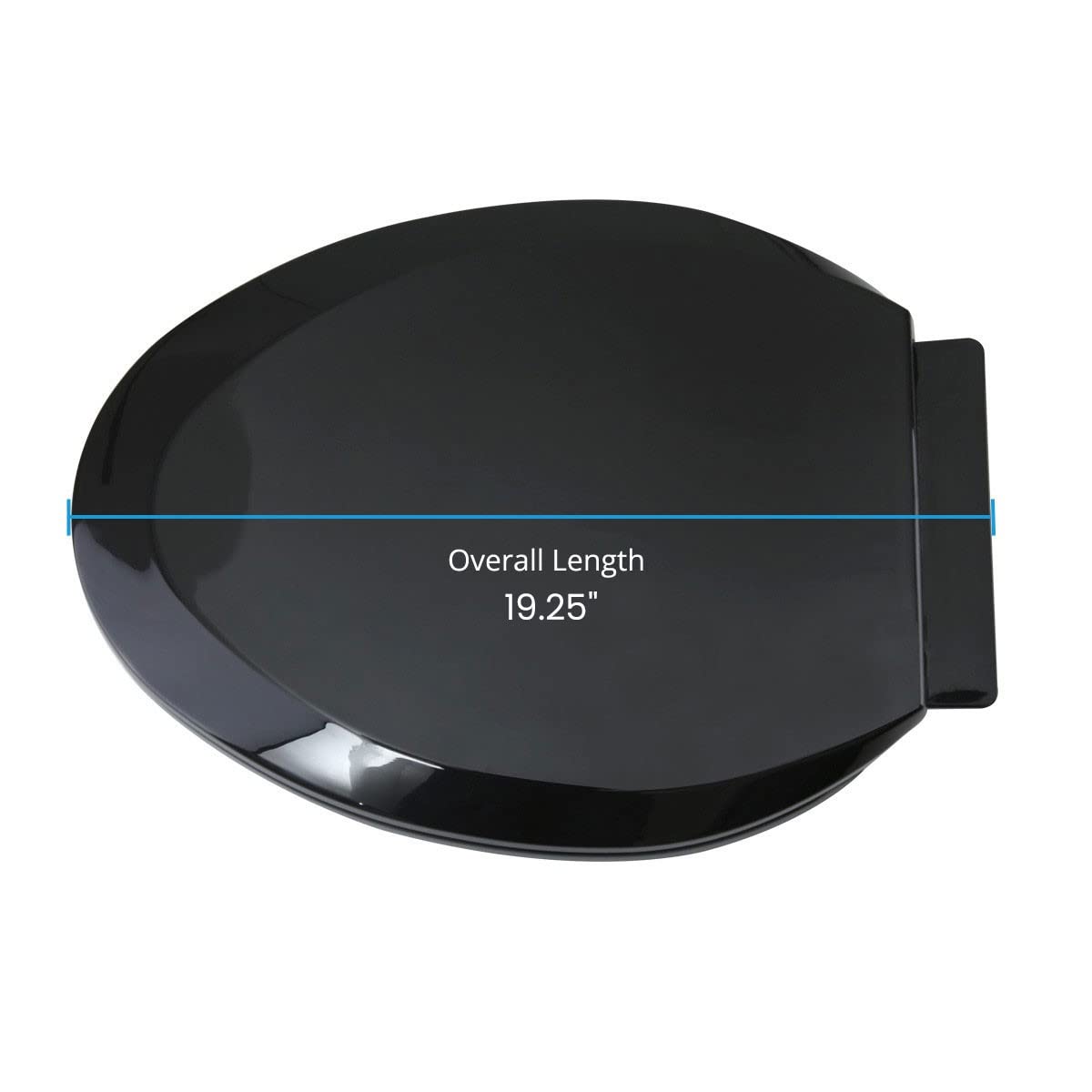 Adjustable Soft Close Elongated Toilet Seat - Black Plastic Slow Close Toilet Seat with Mounting Hardware (4-Pack) - Perfect for Home Renovation & Bathroom Upgrades