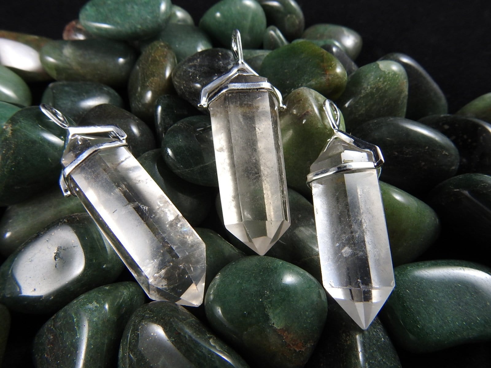 Double Terminated Quartz Pendant Necklace - Natural Healing Crystal for Meditation, Energy Cleansing & Chakra Balancing - Perfect for Spiritual Gifts & Jewelry Making