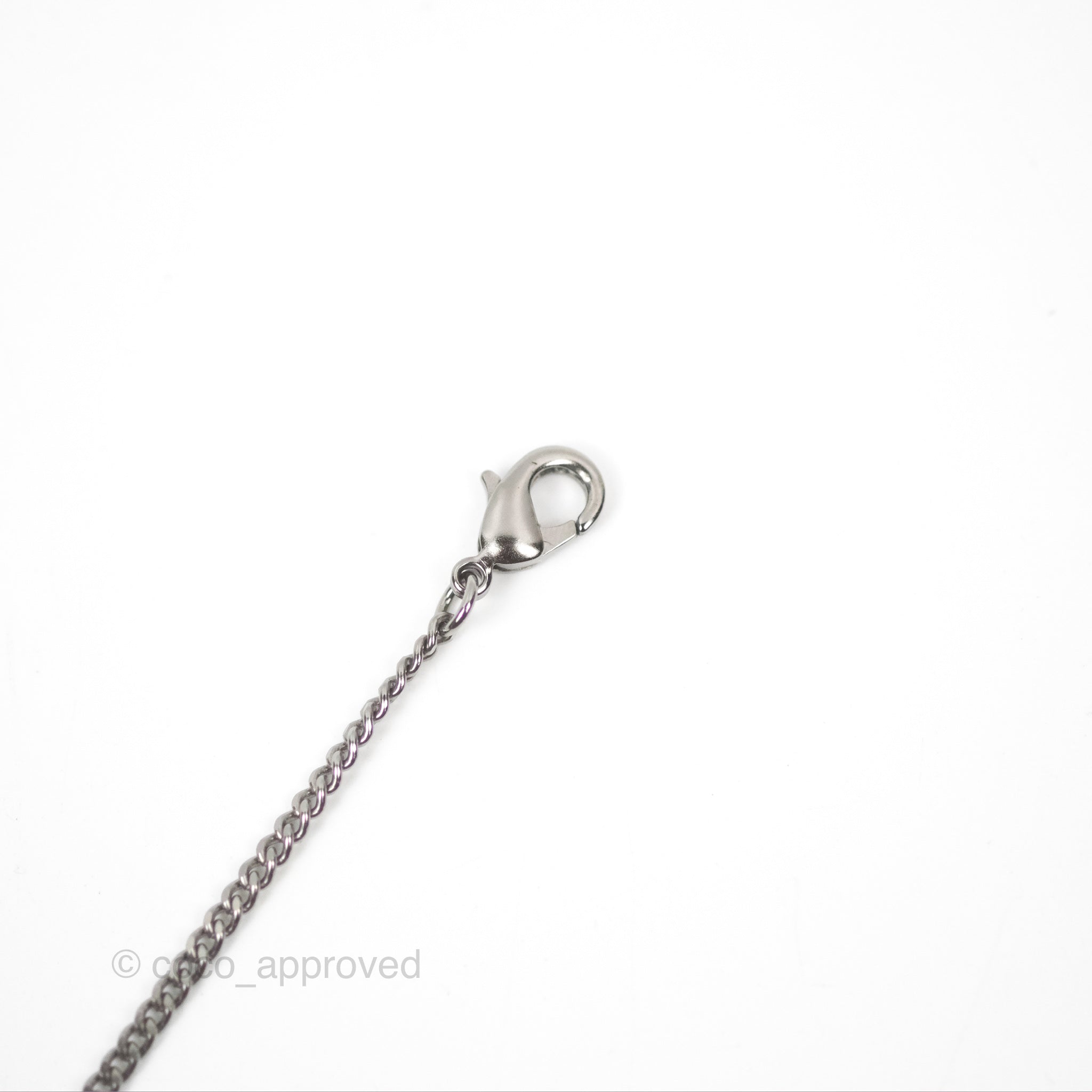 Chanel CC Square Pendant Necklace in Gun Metal 14P - Elegant Fashion Jewelry for Women, Perfect for Parties, Dates & Special Occasions
