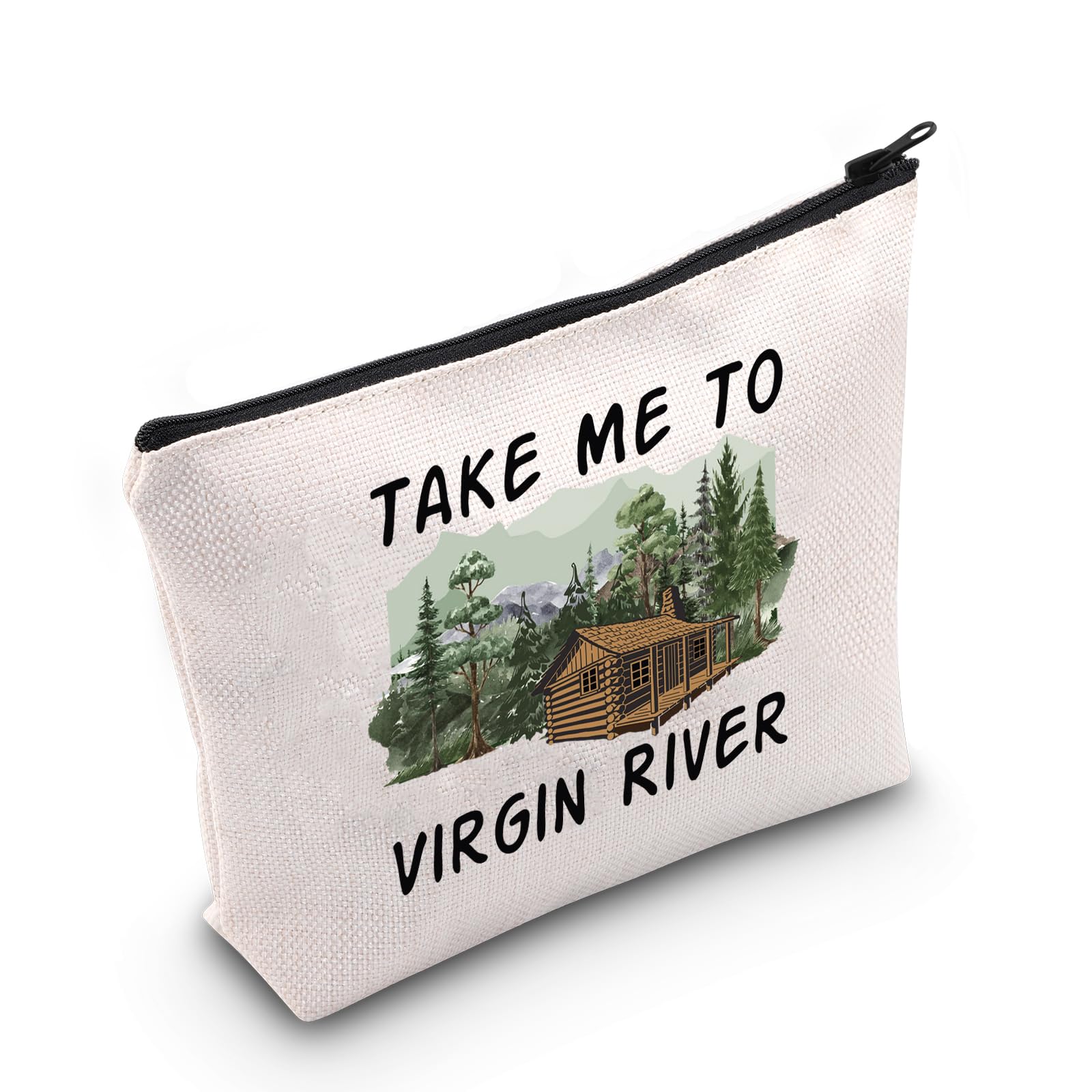 ZJXHPO Virgin River Inspired Makeup Bag - Waterproof Cosmetic Pouch with Zipper for Travel & Daily Use - Perfect Gift for TV Series Fans & Toiletry Organizer (Use for Cosmetics, Travel Essentials, Gym Bag)