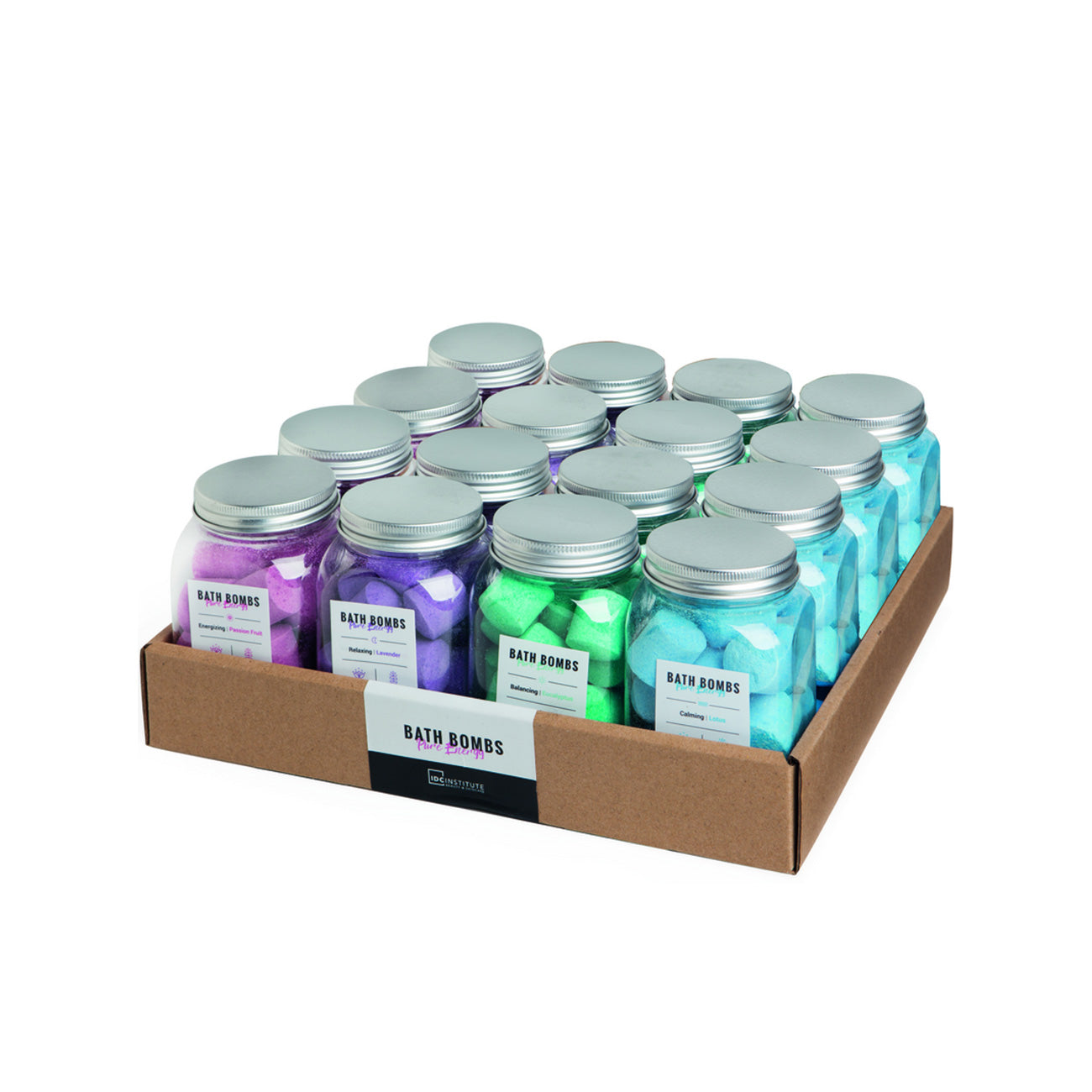 Pure Energy Bath Bombs Set - 6 Pack Assorted Colors for Relaxation & Aromatherapy | Perfect for Spa Nights, Self-Care Gifts & Stress Relief
