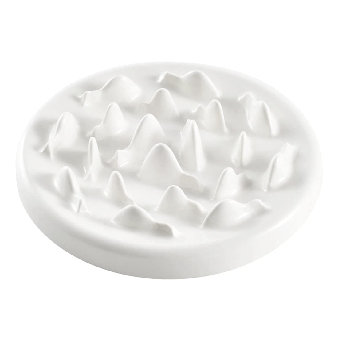 Ceramic Slow Feeder Dog Bowl - Anti-Gulping Pet Bowl for Cats & Dogs - Fun Interactive Design Promotes Healthy Eating & Reduces Bloat - Perfect for Anxious Pets & Portion Control - Great for Mealtime Enrichment & Digestion Support
