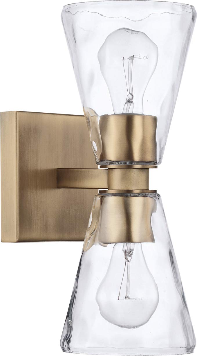 Capital Lighting 627522AD-456 Lyra Clear Water Glass 2-Light Wall Sconce - 13