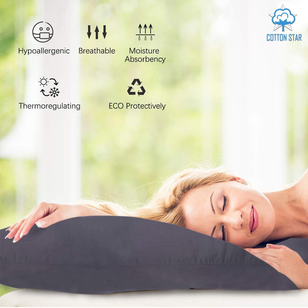 Premium 100% Organic Cotton 600 Thread Count Pillowcases - King Size 20