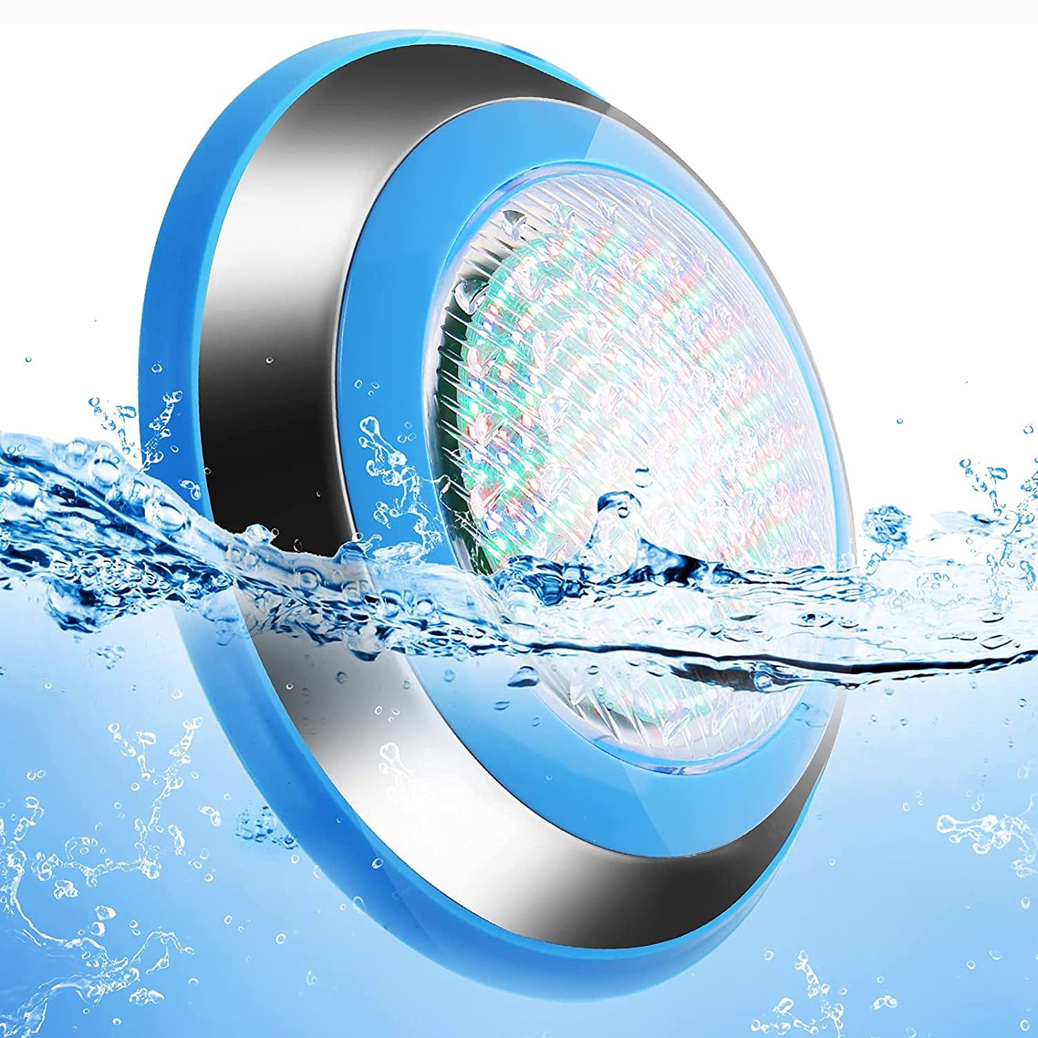 35W LED RGB Swimming Pool Light - 12V AC Underwater Submersible IP68 Waterproof Pond Light with Remote Control - Perfect for Pools, Aquariums, Fountains & Landscape Lighting