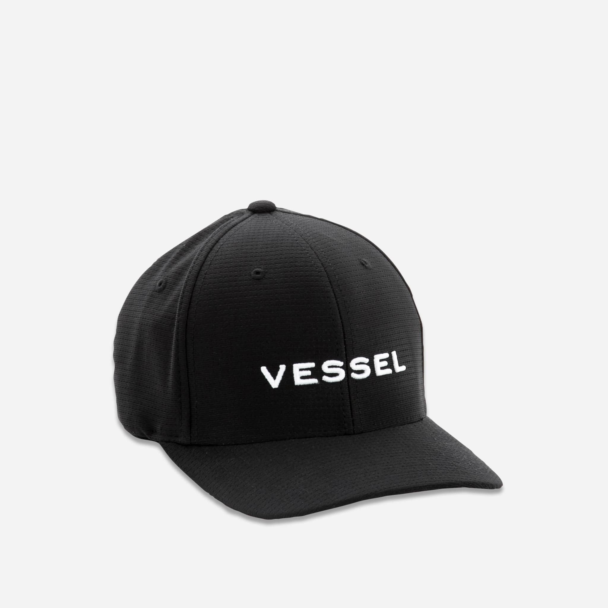 Vessel Stretch Fitted Hat for Men & Women - Adjustable Baseball Cap with Comfortable Fit - Perfect for Outdoor Sports, Running, Hiking and Casual Wear