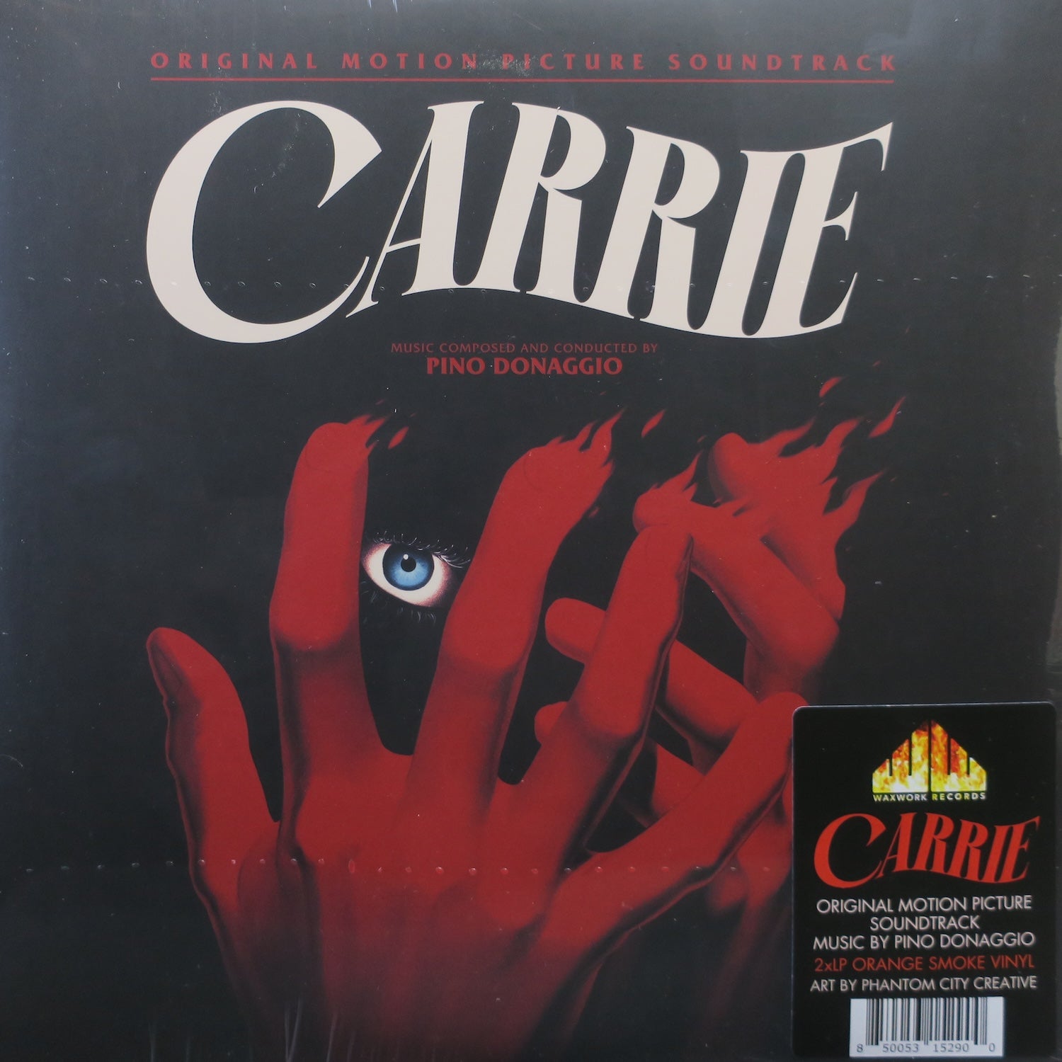 CARRIE Original Motion Picture Soundtrack - Limited Edition Red & Orange Vinyl 2LP Record - Perfect for Movie Collectors & Vinyl Enthusiasts