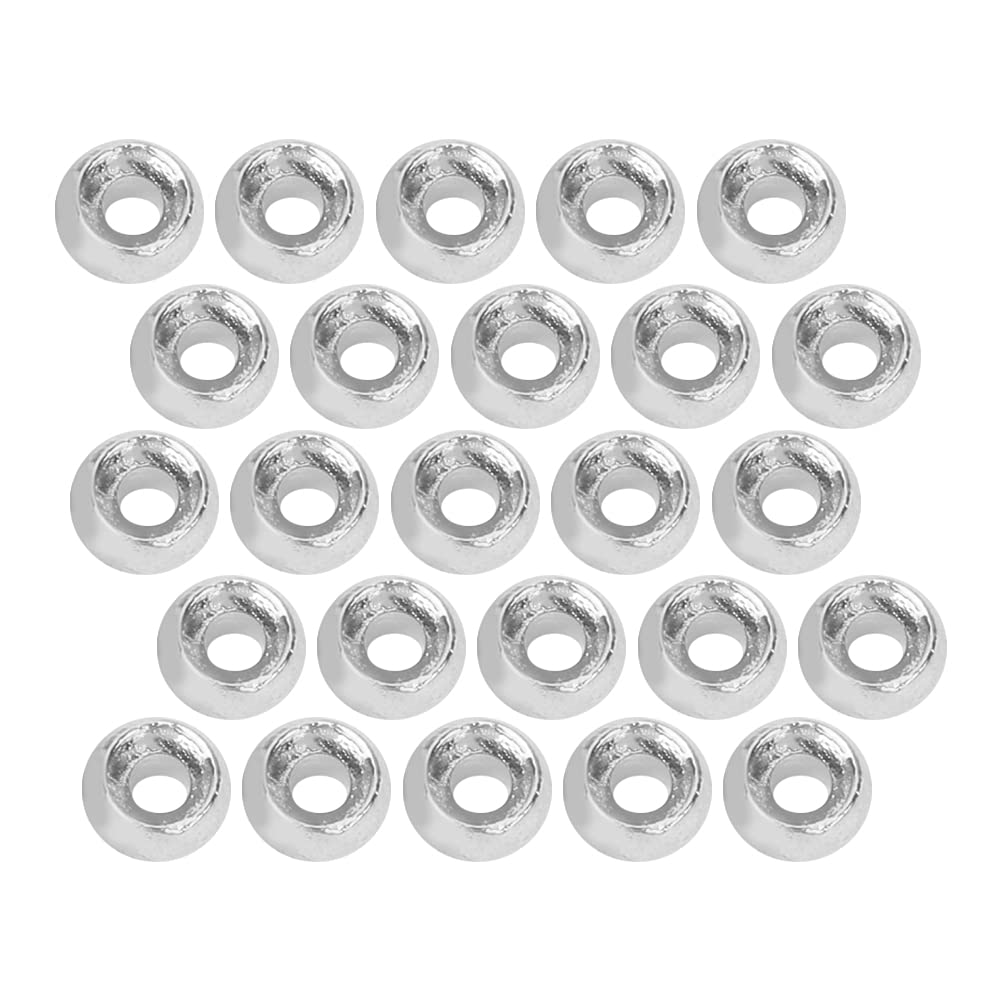 VINGVO Tungsten Slotted Fishing Beads 3.8mm - Fly Tying Beads for Lake, Pool, Sea & Wild Fishing - Perfect for Trout, Salmon & Bass Fishing Accessories