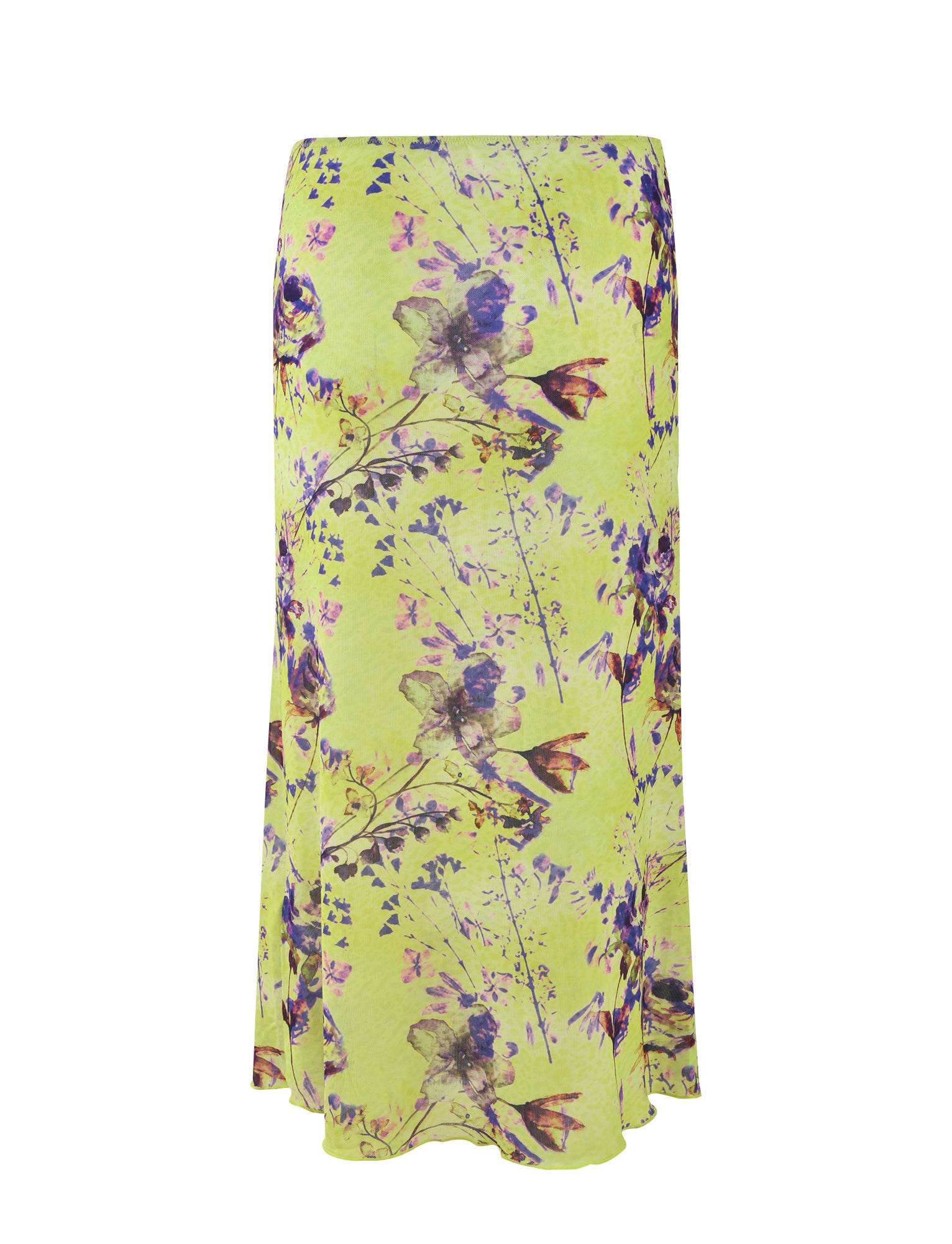 KELLAN SKIRT in Green Floral Print by Poppy - Elegant Midi Skirt for Women, Perfect for Spring Outfits, Office Wear & Casual Dates