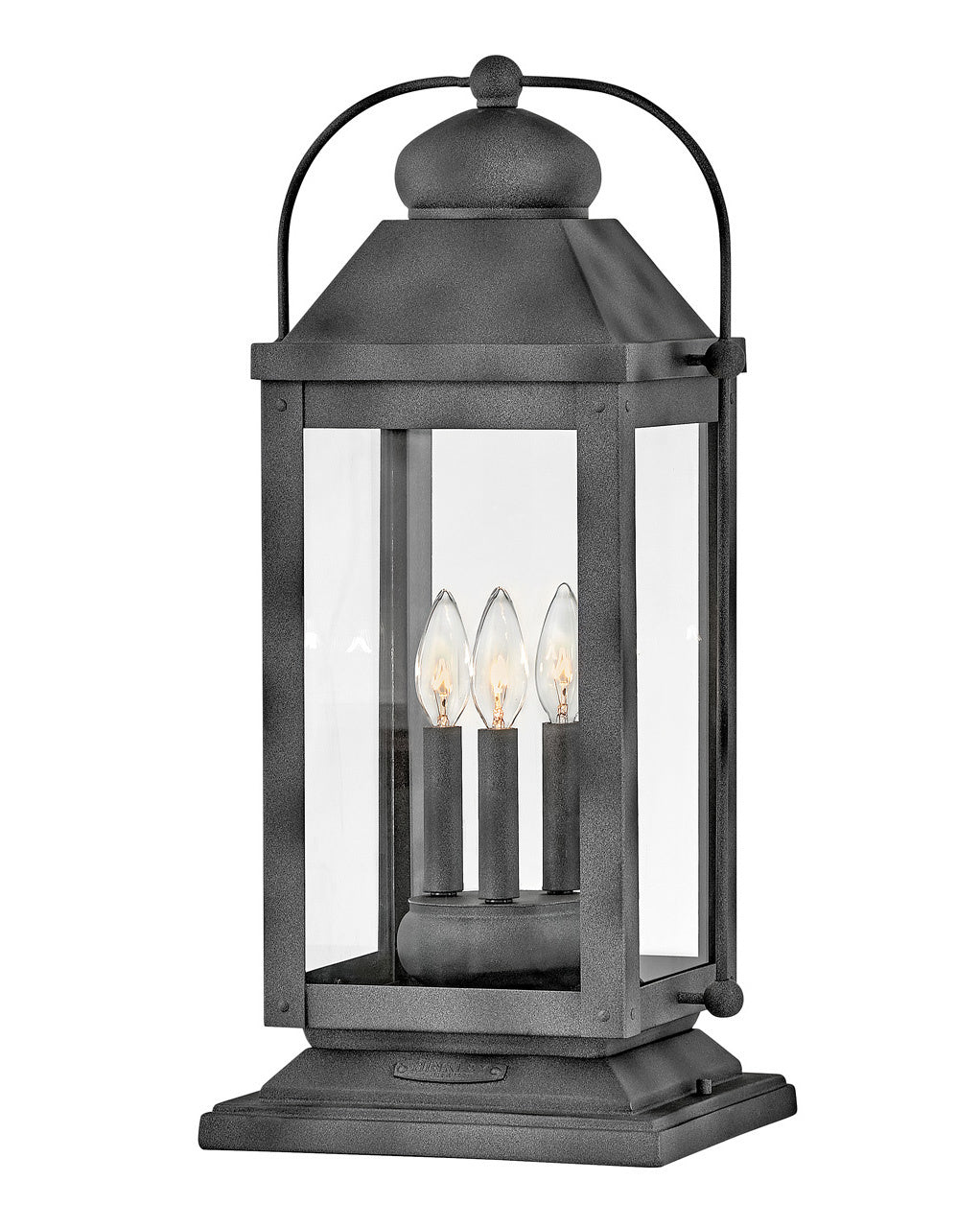 Vintage Anchorage LED Outdoor Lantern in Aged Zinc Finish - Weatherproof Patio Lighting for Porch, Garden & Pathway