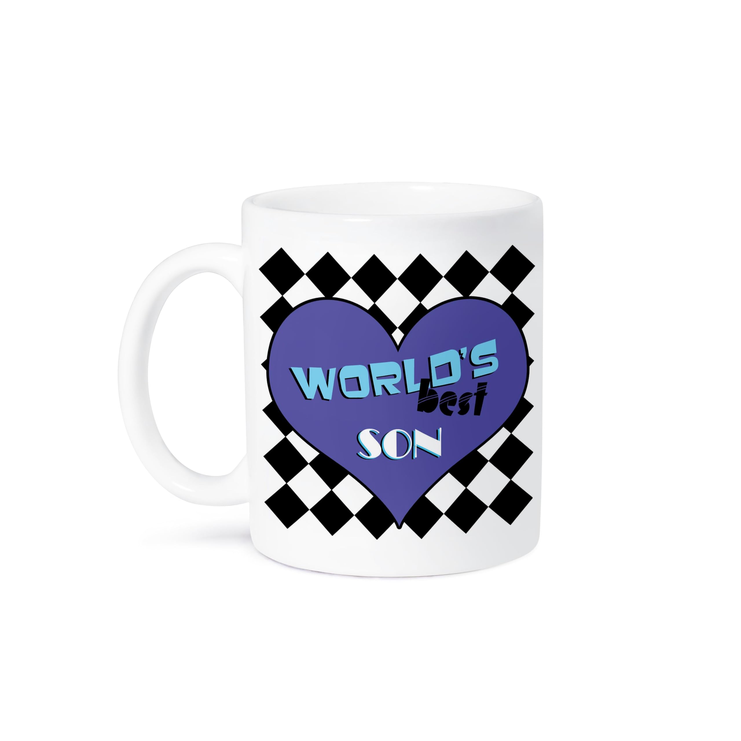 3dRose World's Best Son Ceramic Coffee Mug - 11 Oz Gift for Son, Dad, Father's Day - Perfect for Home, Office & Special Occasions