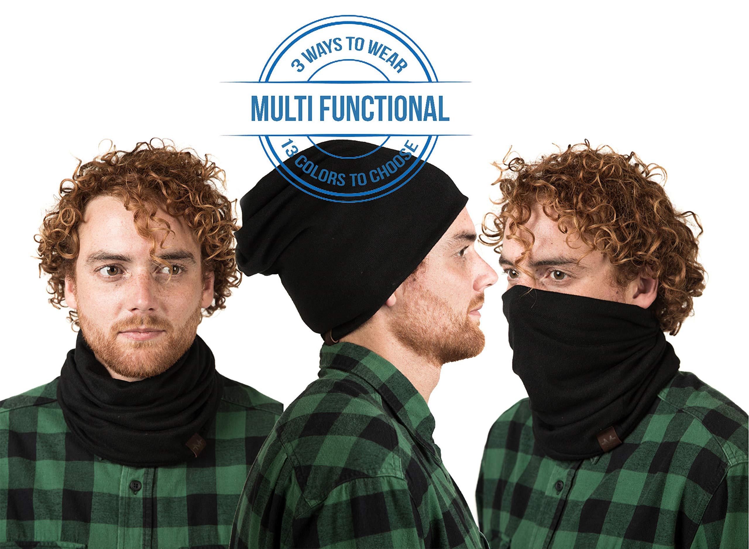 Mio Marino Fleece Gaiter Neck Warmer for Men & Women - Cold Weather Face Mask for Skiing, Hiking & Outdoor Activities
