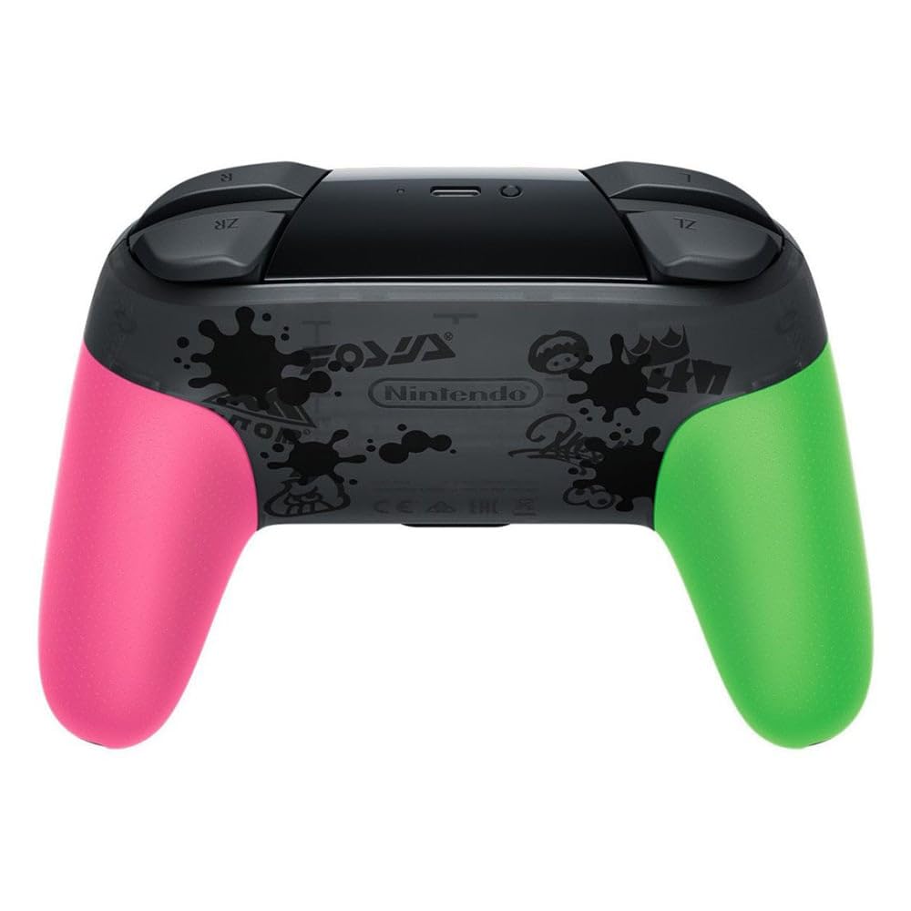 Splatoon 2 Edition Nintendo Switch Pro Controller - Wireless Gamepad for Nintendo Switch - Compatible with All Switch Games - Perfect for Multiplayer Gaming & Competitive Play