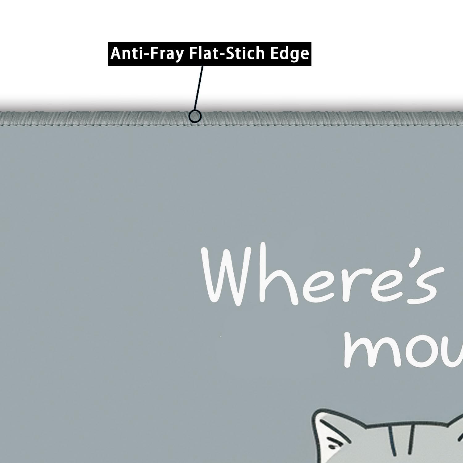 Non-Slip Gaming Mouse Pad with Cat Design - 8x10 Inch Ergonomic Computer Mousepad for PC, Laptop & Gamers - Perfect for Office Work, Gaming Sessions & Home Decor