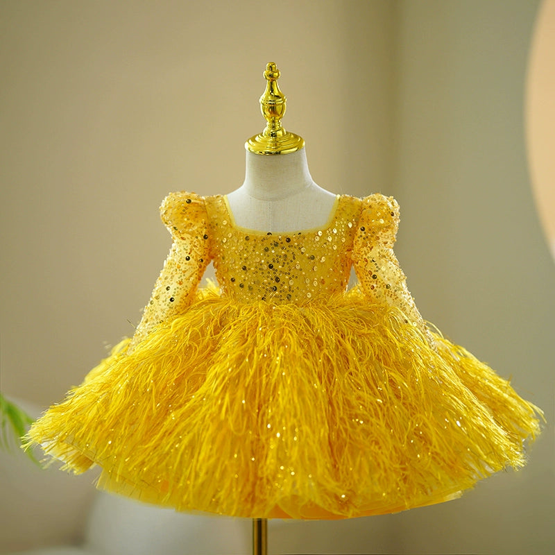 Adorable Baby Girl Pageant Dress for Toddler First Birthday Party - Princess Gown for Special Occasions, Photo Shoots & Pageant Events