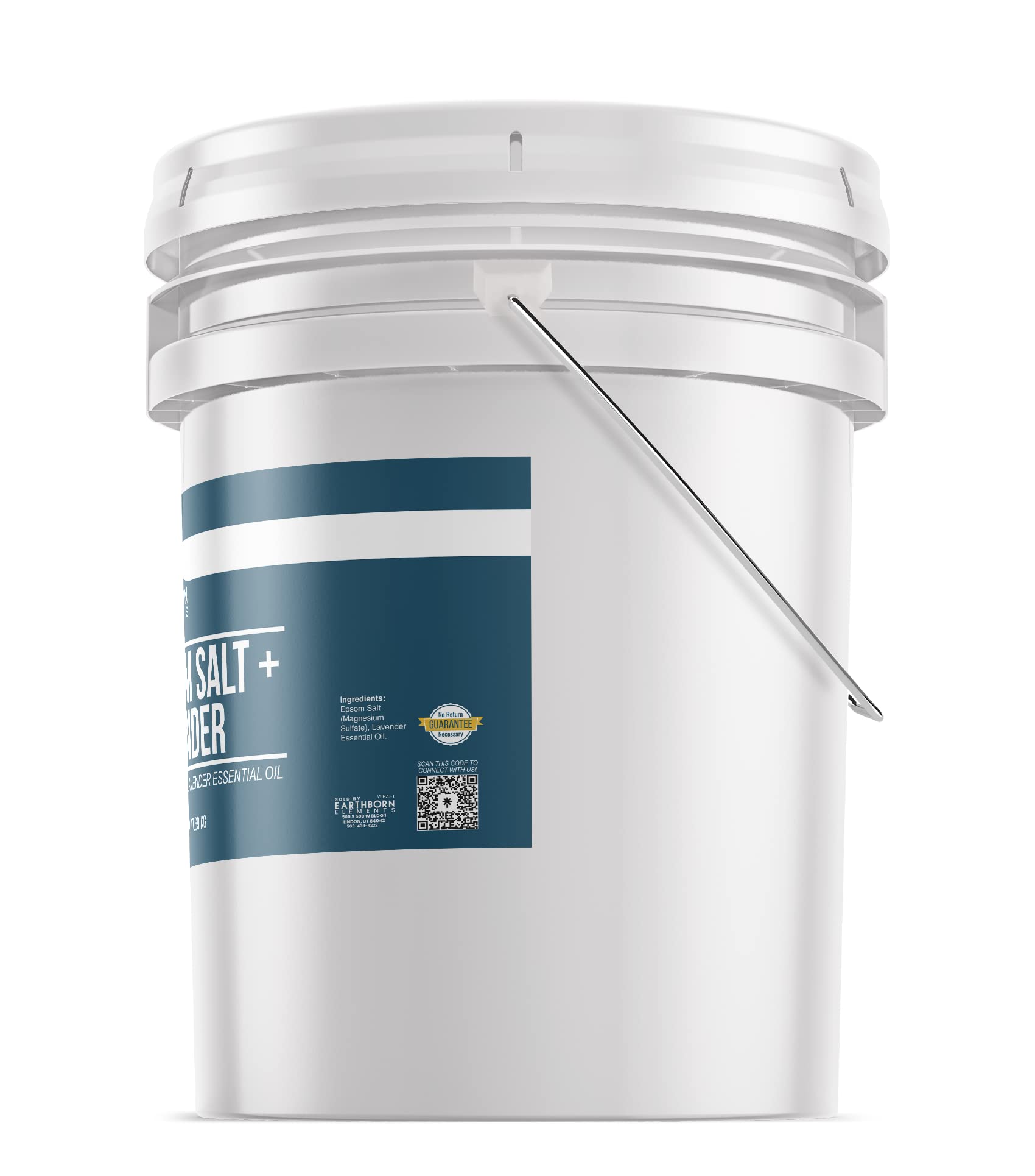 Earthborn Elements Pure & Undiluted Lavender Epsom Salt & Epsom Salt Bundle (5 Gallons Each) - Bulk Sizes for Relaxing Bath Soaks, Muscle Relief & Natural Cleaning