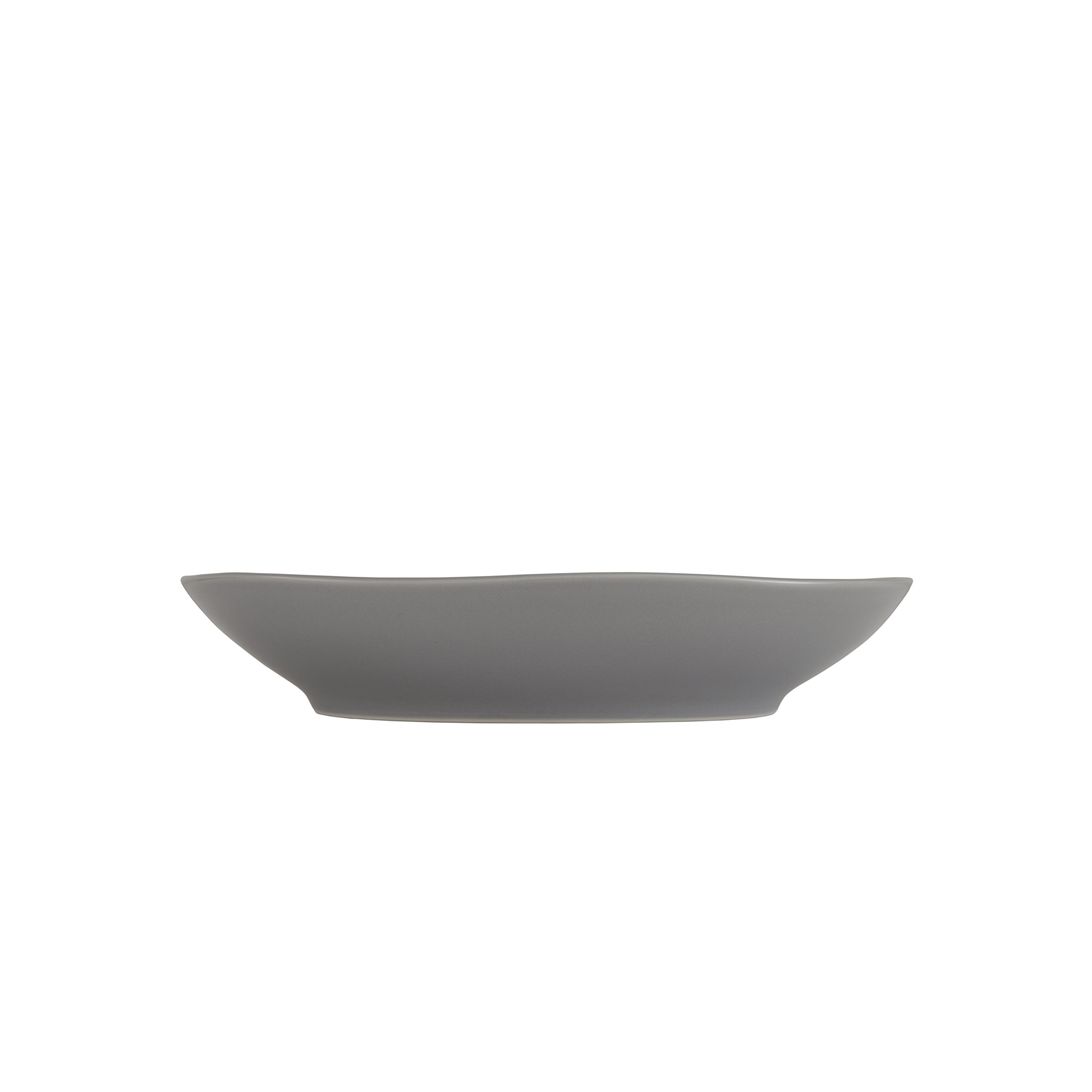 Fortessa Vitraluxe Heirloom Coupe Pasta Bowl Set - 9-Inch Smoke Dinnerware (Set of 4) - Perfect for Italian Cuisine, Family Dinners & Elegant Table Settings