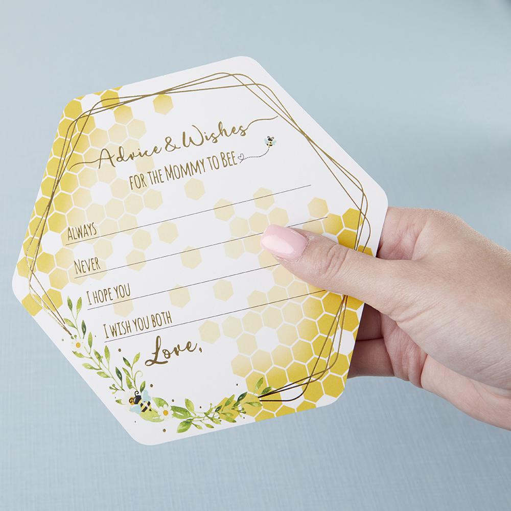 Sweet as Can Bee Advice Cards & Baby Shower Game - Set of 50 Thoughtful Cards for Baby Shower Activities, Gender Reveal Parties & New Parent Gifts