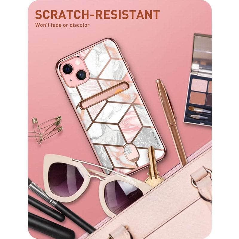 I BLASON iPhone 13 Cosmo Slim Designer Wallet Case with Card Holder - Perfect for Everyday Use, Travel & Business (Compatible with iPhone 13)