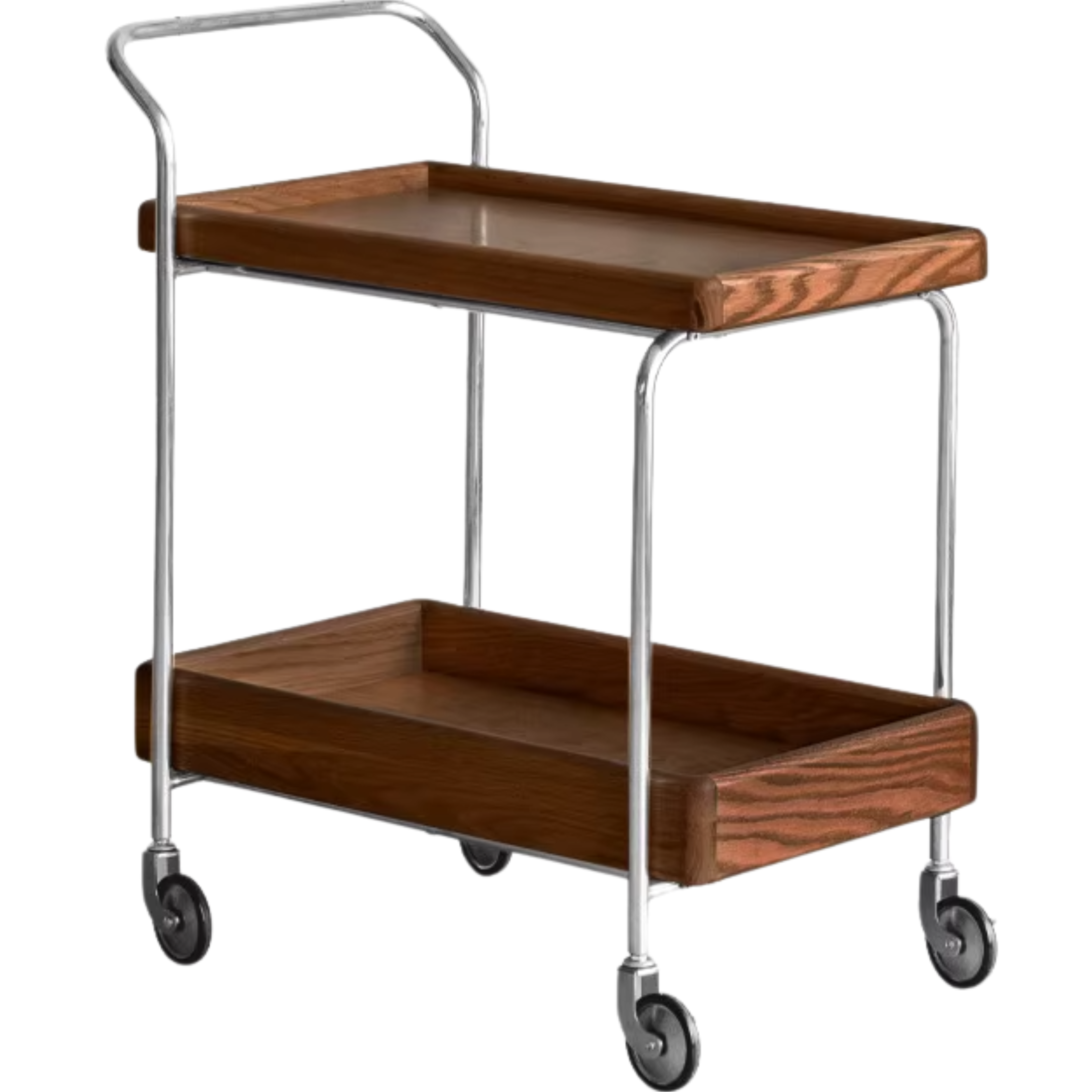 24.9x15x28.9 inch /63.25x38.2x73.5 сm / Walnut Color / Oak side table