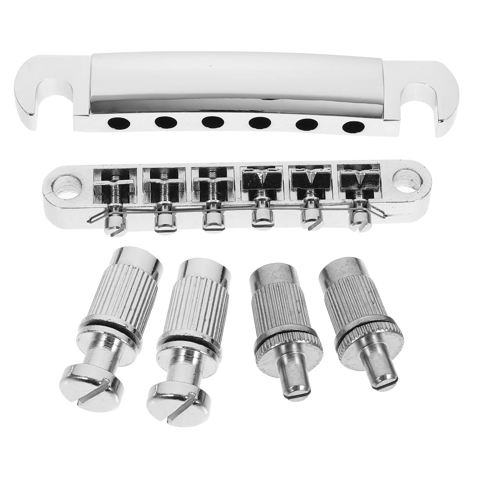 ERINGOGO 6-String Metal Guitar Bridge Saddles - Replacement Parts for Electric Guitars - Perfect for DIY Guitar Repair & Upgrades