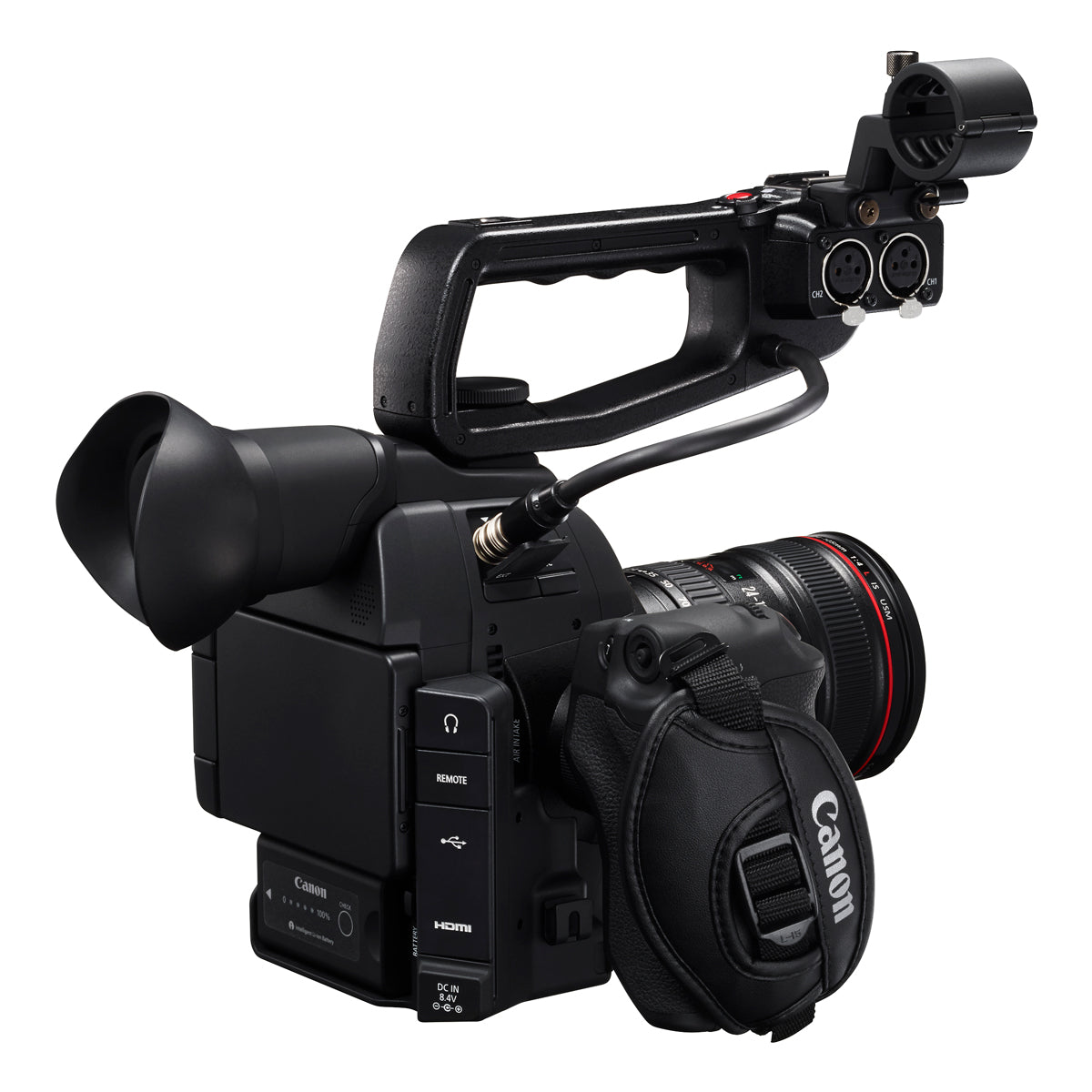 Canon EOS C100 Mark II Digital Cinema Camera with Dual Pixel CMOS AF & EF 24-105mm f/4L IS II USM Zoom Lens Kit - Professional 4K Video Recording for Filmmaking, Vlogging, and Documentary Production