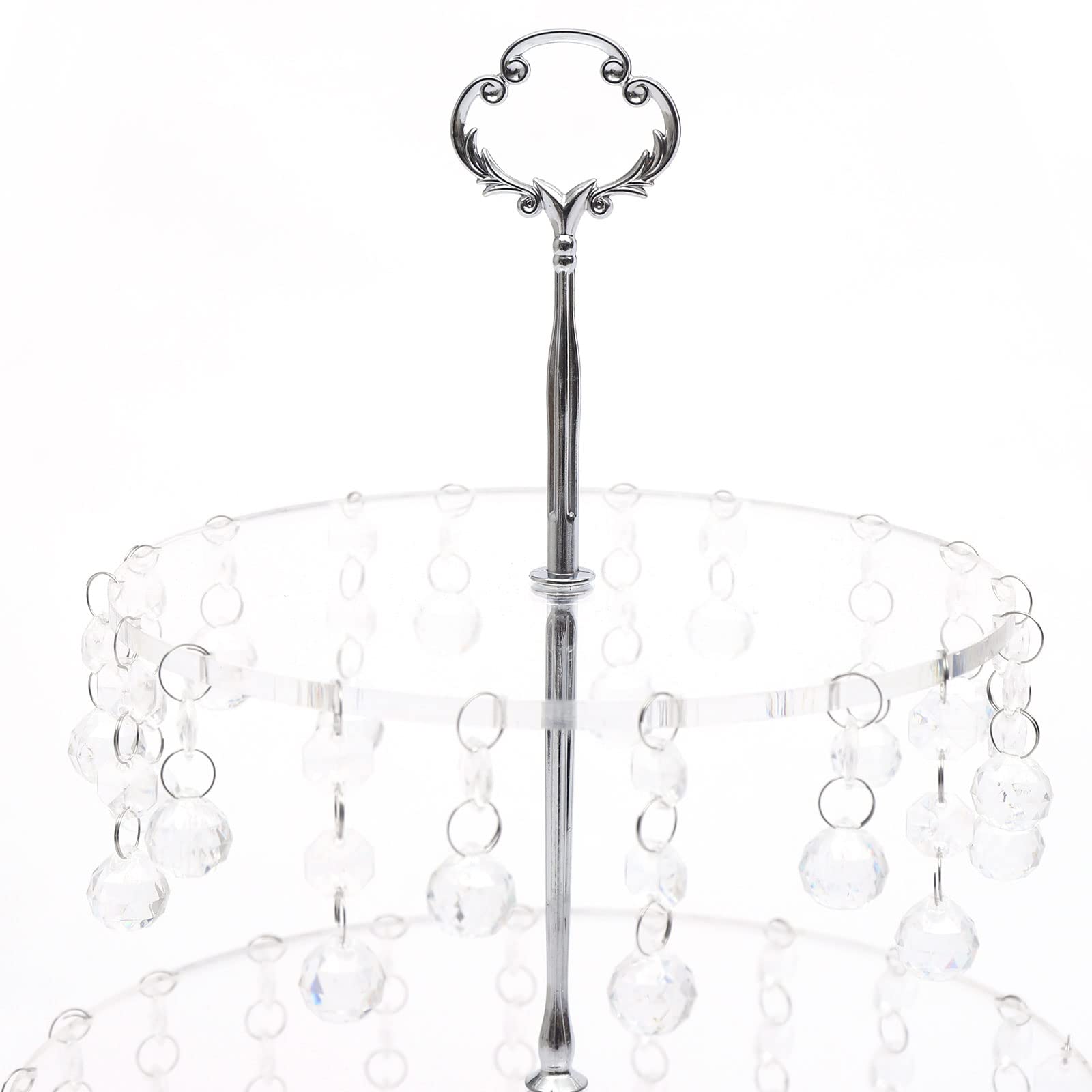 4-Piece Cake Stand Set for Wedding & Party - Elegant Dessert Cupcake Holder for Displaying Cakes, Fruits, Candies, Muffins & Pastries - Perfect for Dessert Tables, Buffets & Tea Parties
