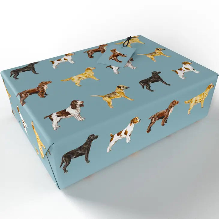 Premium Dog Breeds Wrapping Paper - Cute Puppy Pattern Gift Wrap for Birthdays, Christmas & Pet Lovers - Perfect for Dog-Themed Parties & Gifts
