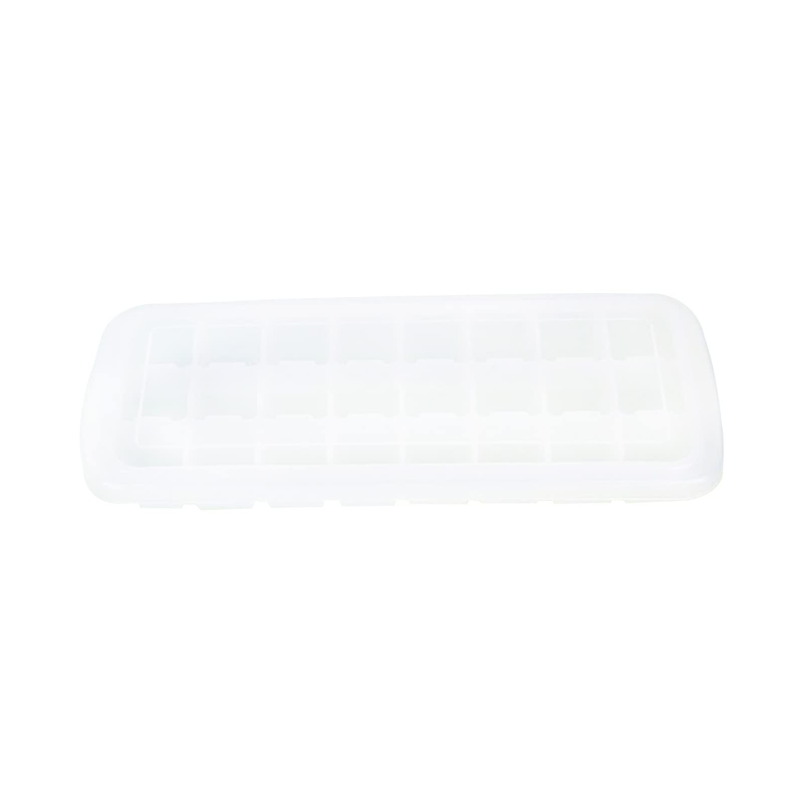 24-Cube Silicone Ice Tray with Spill-Proof Lid - Flexible, Durable & Dishwasher Safe - Perfect for Cocktails, Smoothies and Home Bar Use