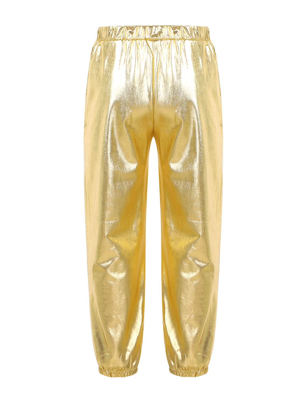 YEAHDOR Kids Girls Boys Sparkle Hip Hop Jazz Dance Costumes - Glitter Street Dance Pants for Competition & Performance (Perfect for Recitals, Shows, and Dance Classes)