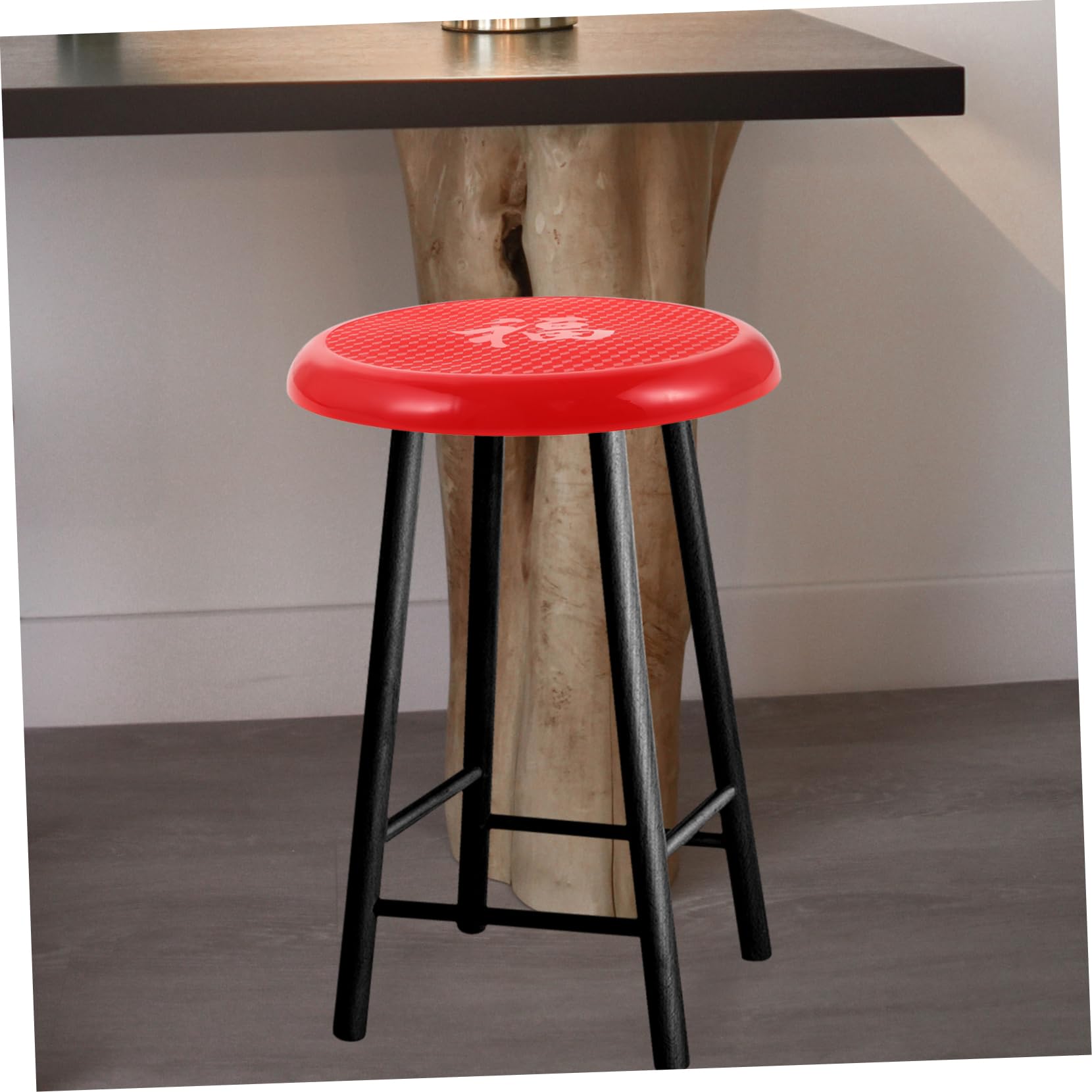 CIYODO Round Plastic Chair Seat Cover - Durable Replacement Stool Pad for Home, Office & Outdoor - Easy to Install & Clean - Perfect for Dining Chairs, Bar Stools & Patio Furniture