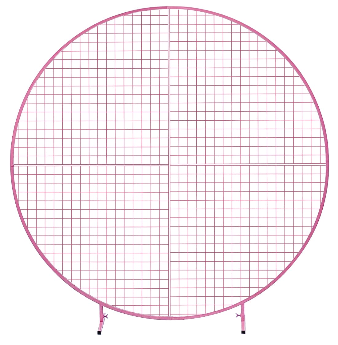 LANGXUN 6ft Pink Metal Round Balloon Arch Kit - Circle Mesh Arch Stand for Wedding, Birthday, Baby Shower & Graduation Decorations - Perfect for Party Backdrops, Photo Booths & Event Decor
