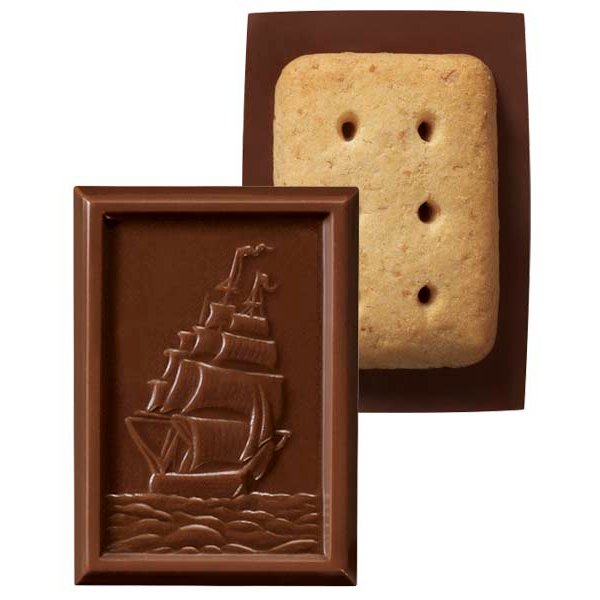 Bourbon Alfort Mini Chocolate Whole Grain Biscuits 12 Pack - Healthy Snack for Kids, Office & Travel - Delicious Japanese Cookies for Tea Time & Gifts