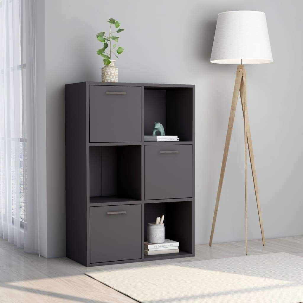 Modern Bookcase & Storage Shelf - Freestanding Bookshelf Display Cabinet for Home Decor, Books, and Organizing - Perfect for Living Room, Bedroom, Office & Study Room (Chipboard)