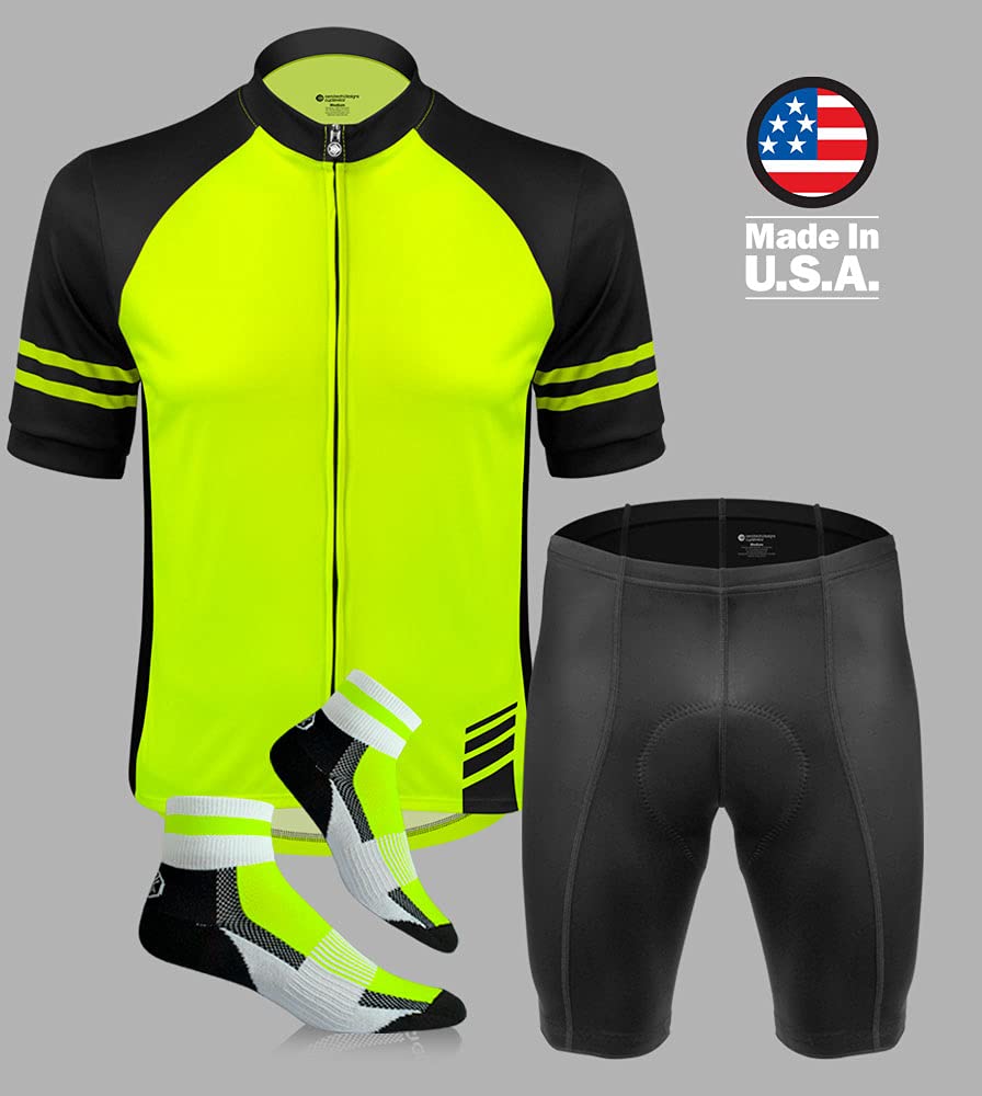 Premium Men's Padded Cycling Shorts - 3 Inseam Lengths (8
