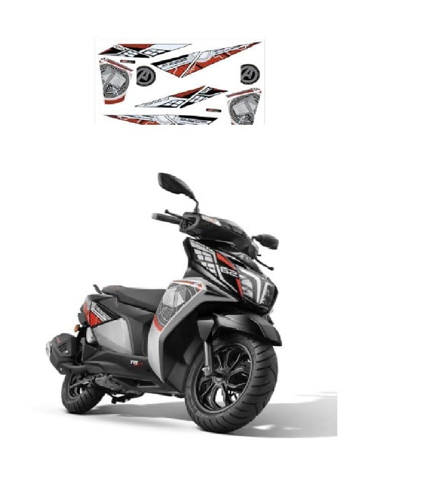 Gate 7 Ntorq 125 Thor Edition Motorcycle Sticker Kit - Premium Vinyl Decals for Yamaha Ntorq 125 Bike Customization | Perfect for Bike Modifications, Racing Events & Personal Style Upgrade