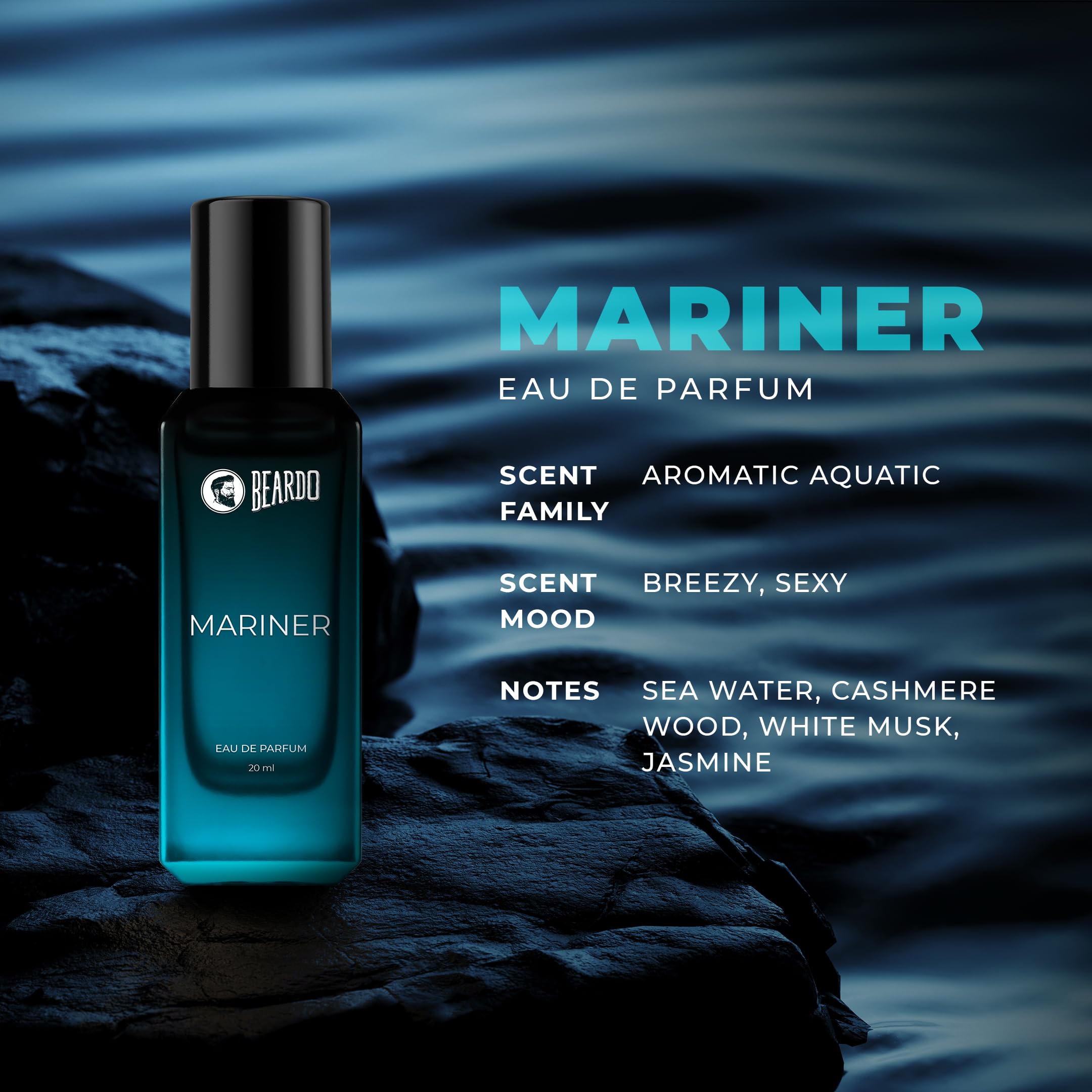 Beardo Mariner Eau de Parfum for Men & Freed Marina Bae Perfume for Women - 20ml x 2 Set | Fresh Aquatic Long-Lasting Fragrance with Romantic Notes | Perfect Valentine's Day Gift for Husband, Boyfriend & Special Occasions | Date Night, Anniversary & Wedding Perfume Gift Set