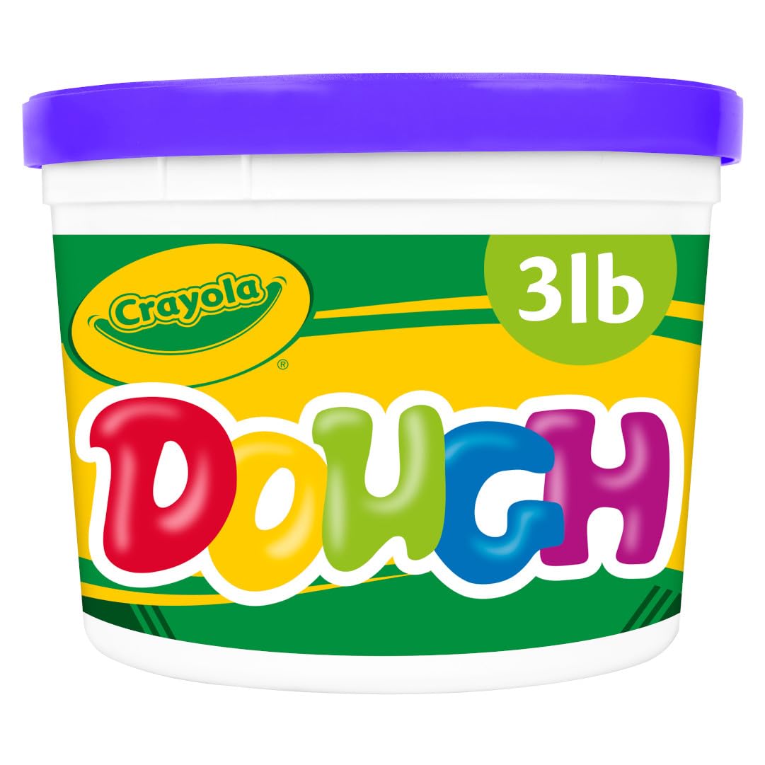 Crayola Purple Modeling Dough (3lb) - Non-Toxic Bulk Play Clay for Kids Ages 3+, Resealable Tub, Perfect for Arts & Crafts, Sensory Play & Classroom Activities