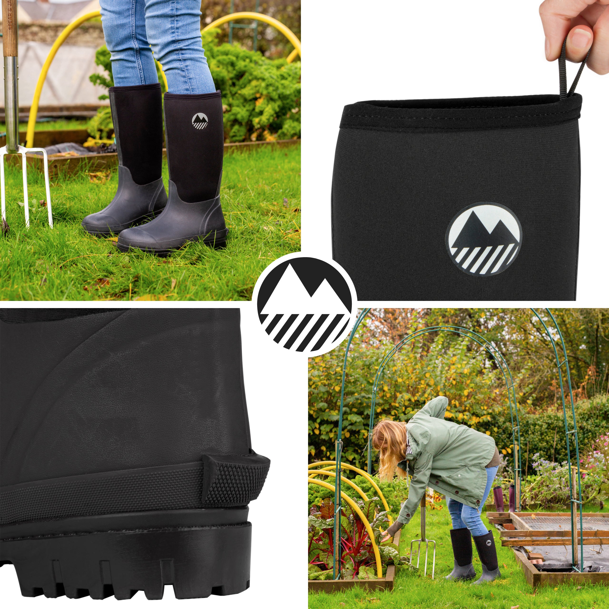 Women's Waterproof Neoprene Wellington Boots - Comfortable Rain Boots for Women - Perfect for Gardening, Hiking & Outdoor Activities