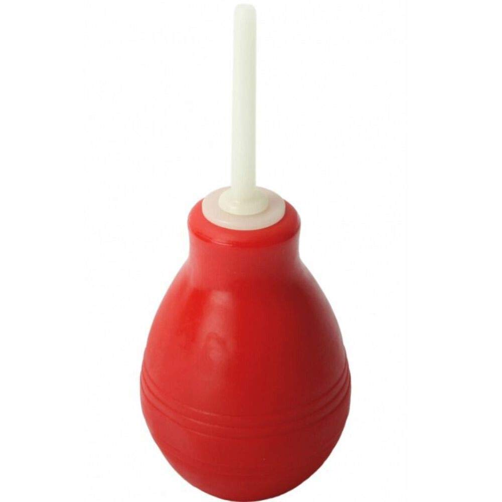 Enema Cleansing Bulb for Colon Cleansing - Soft Silicone Red Douche Bulb Kit for Home Use | Perfect for Constipation Relief & Detox