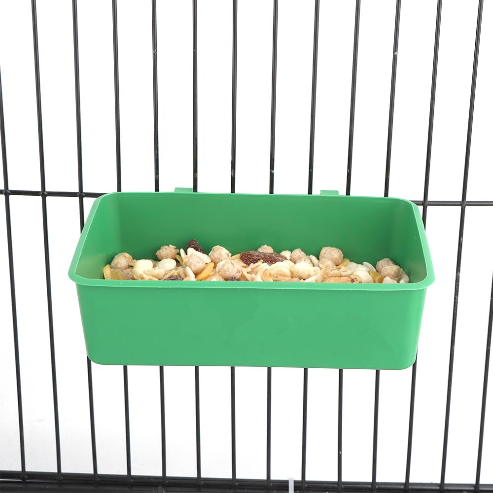 2 Pcs Small Pet Bird Food Bowls - Hanging Feeder Dish for Parrots, Canaries, Finches - Durable & Easy-to-Clean Bird Feeder for Cages - Perfect for Seed, Pellets & Treats - Ideal for Home, Aviary & Travel Use