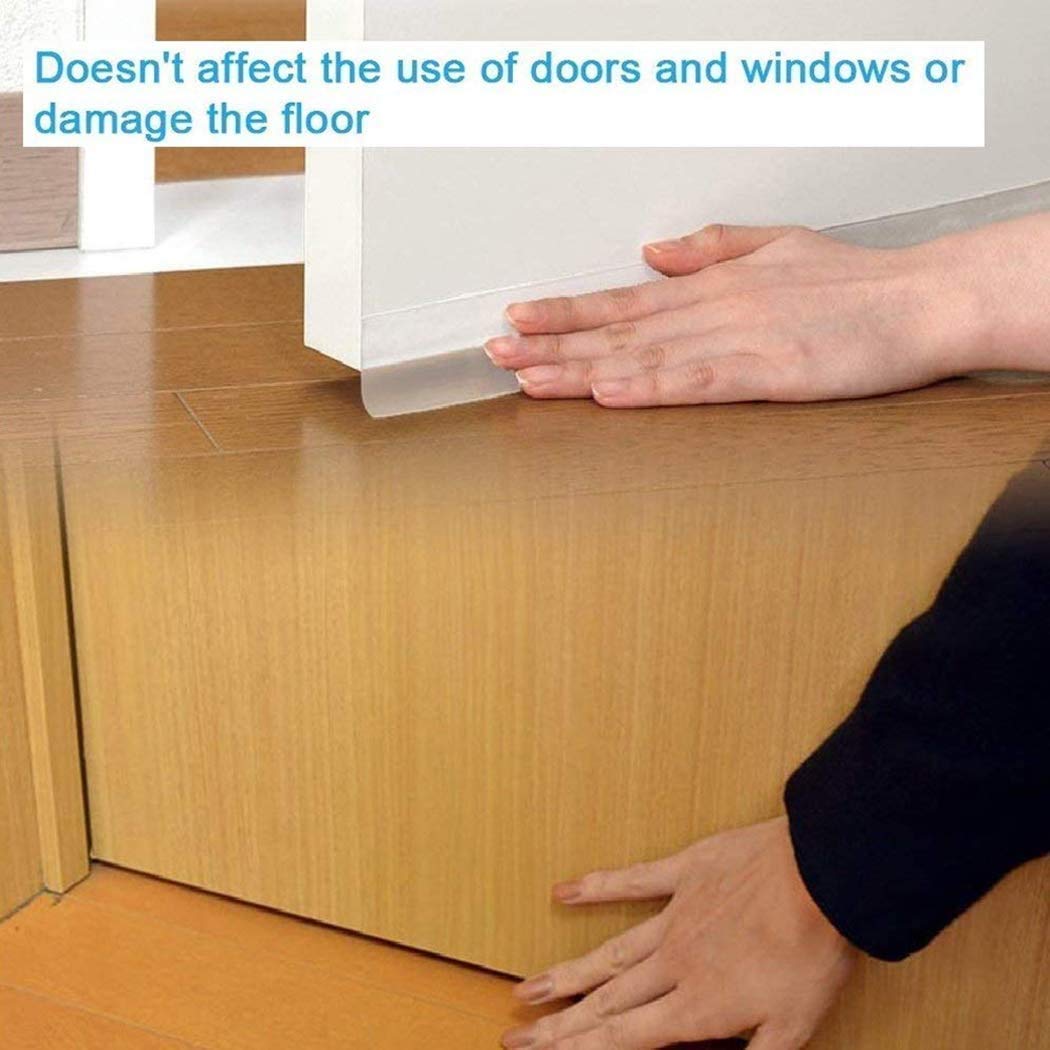 DIOXIT Silicone Door Seal Strips - Self Adhesive Weatherproof Soundproofing Tape for Doors & Windows | 3M White Windproof Insulation Strip | Perfect for Home, Office & RV to Block Drafts, Noise & Insects