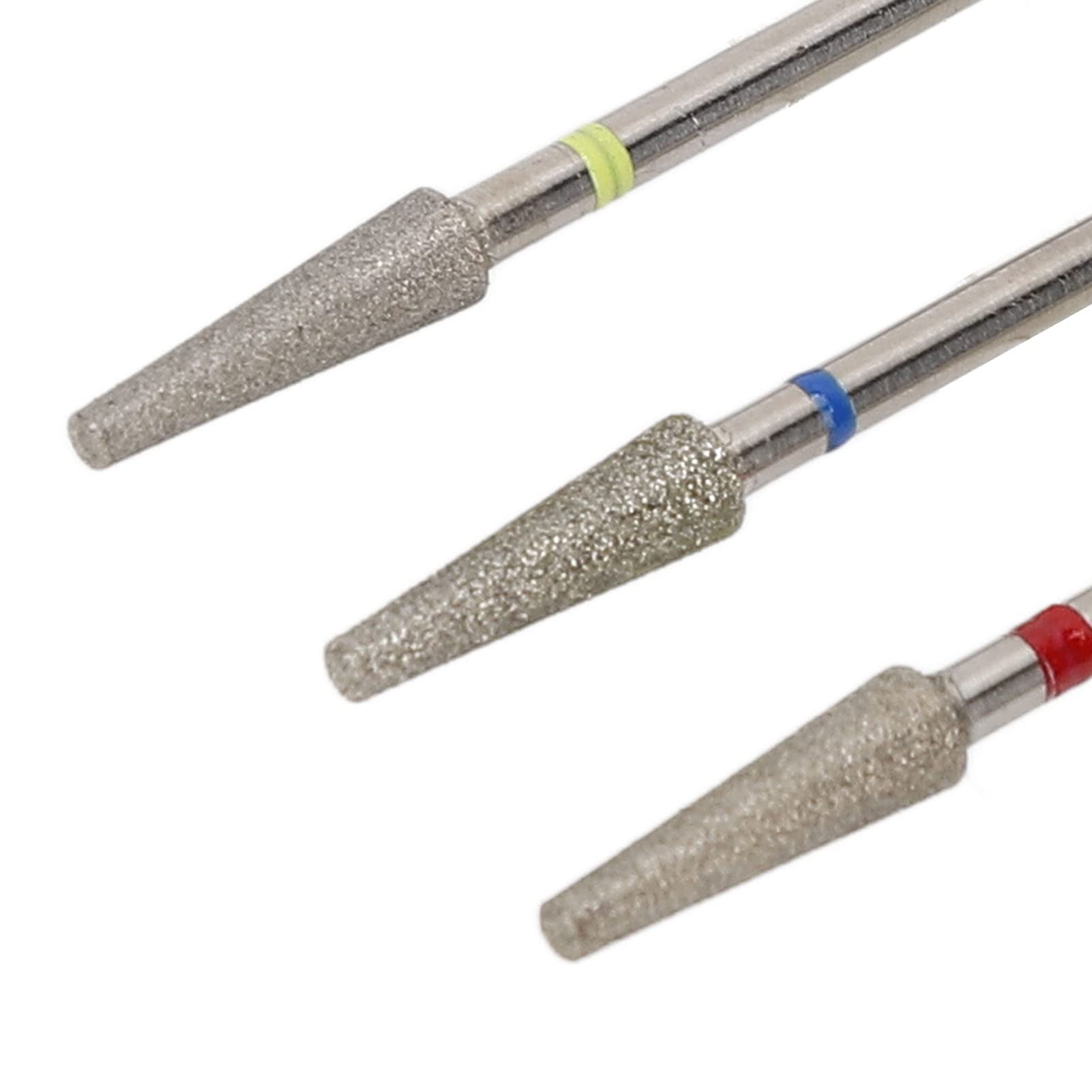 3 Pcs Professional Nail Drill Bits Set - Russian Front Replaceable Grinding Heads for Nail Polishing, Cuticle Care & Manicure | Perfect for Salon, Home Nail Art & DIY Pedicure