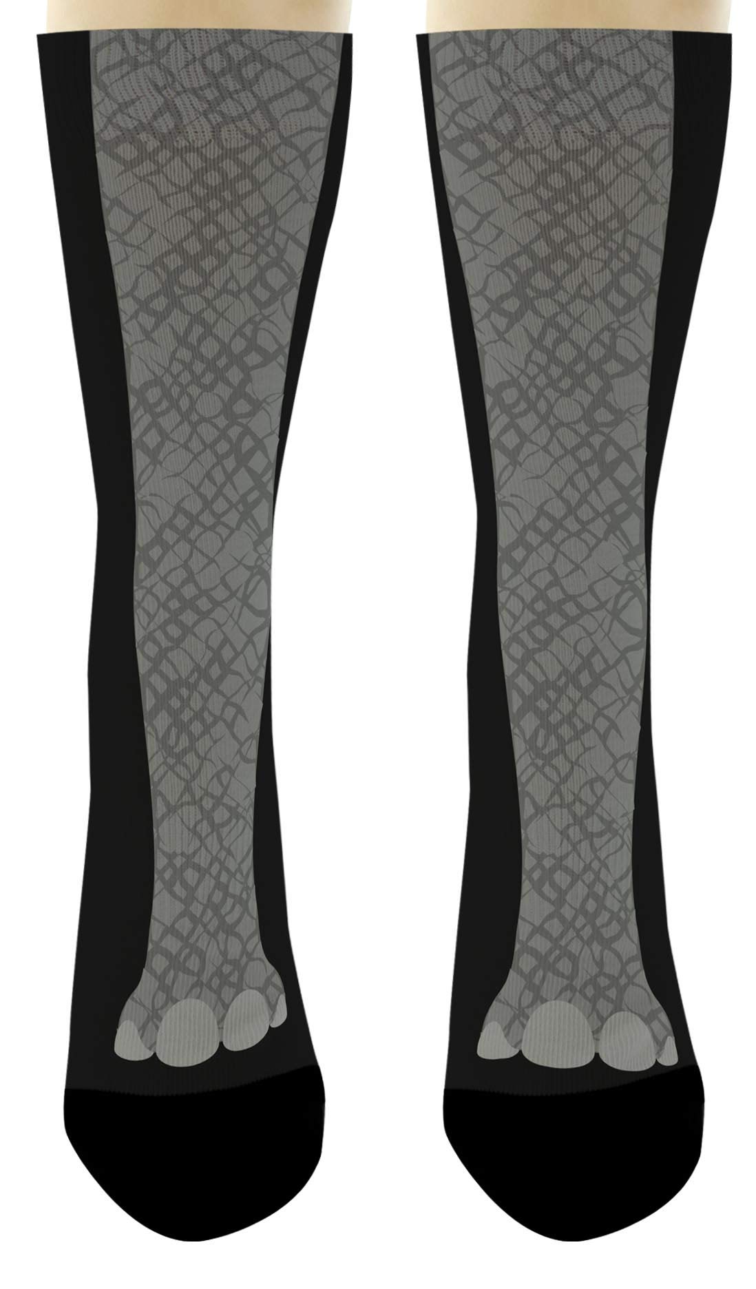 Funny Elephant Leg Socks - Safari Animal Novelty Crew Socks for Women & Men - Perfect for Costume Parties, Animal Lover Gifts, and Unique Fashion Statement